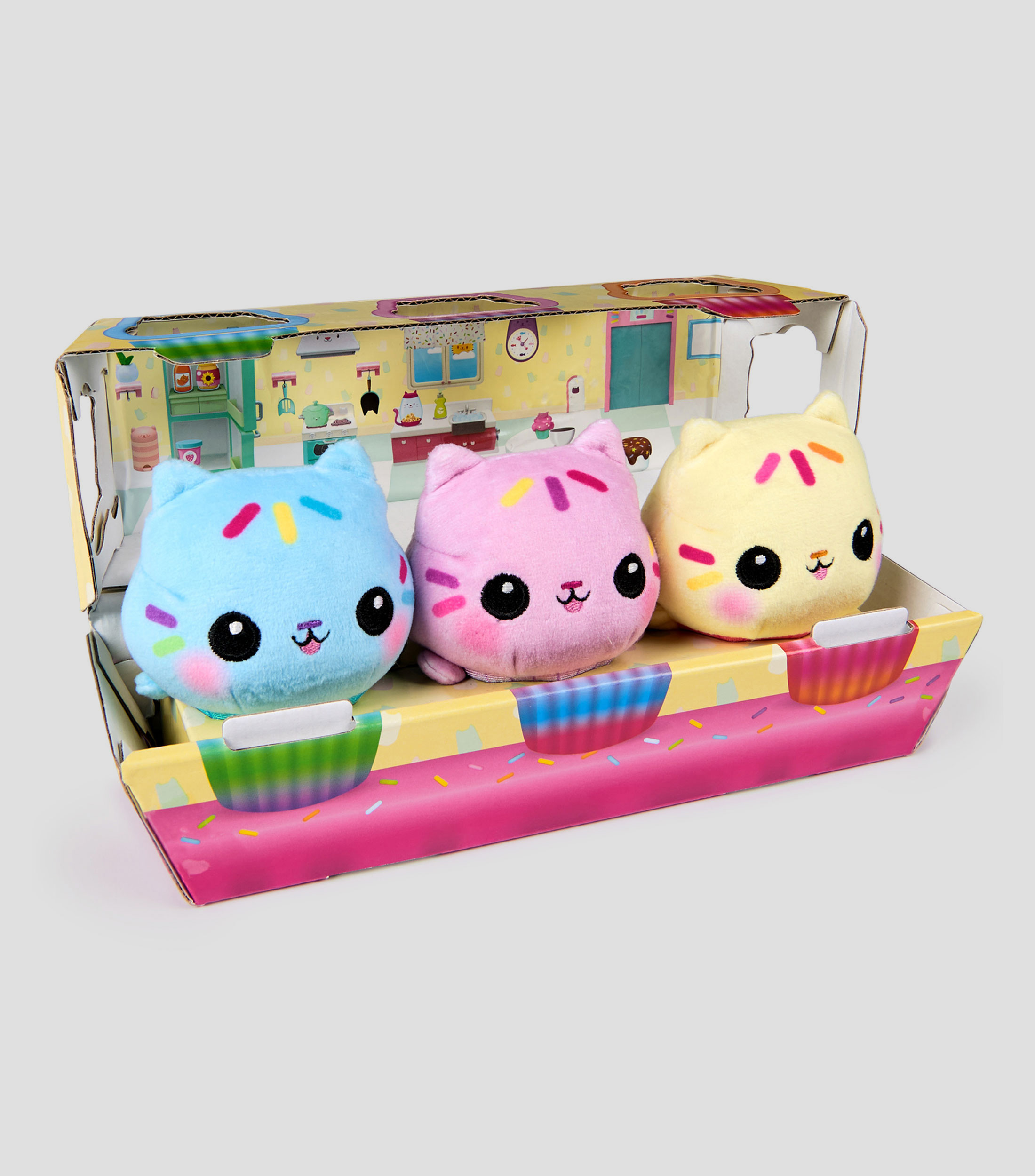 Set 3 Peluches Primos Pastelillos