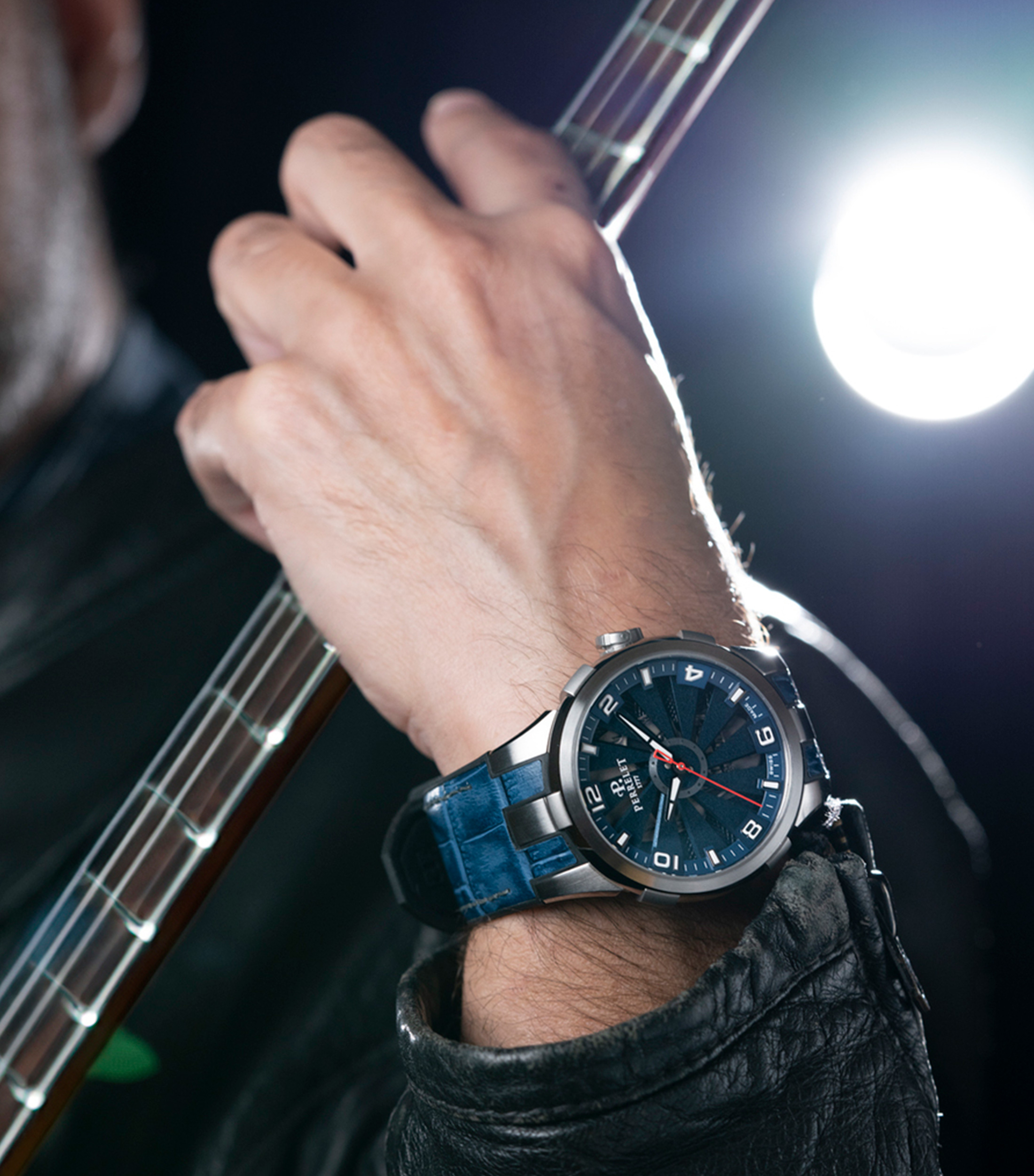 Reloj Turbine Skull para Hombre Casual Azul