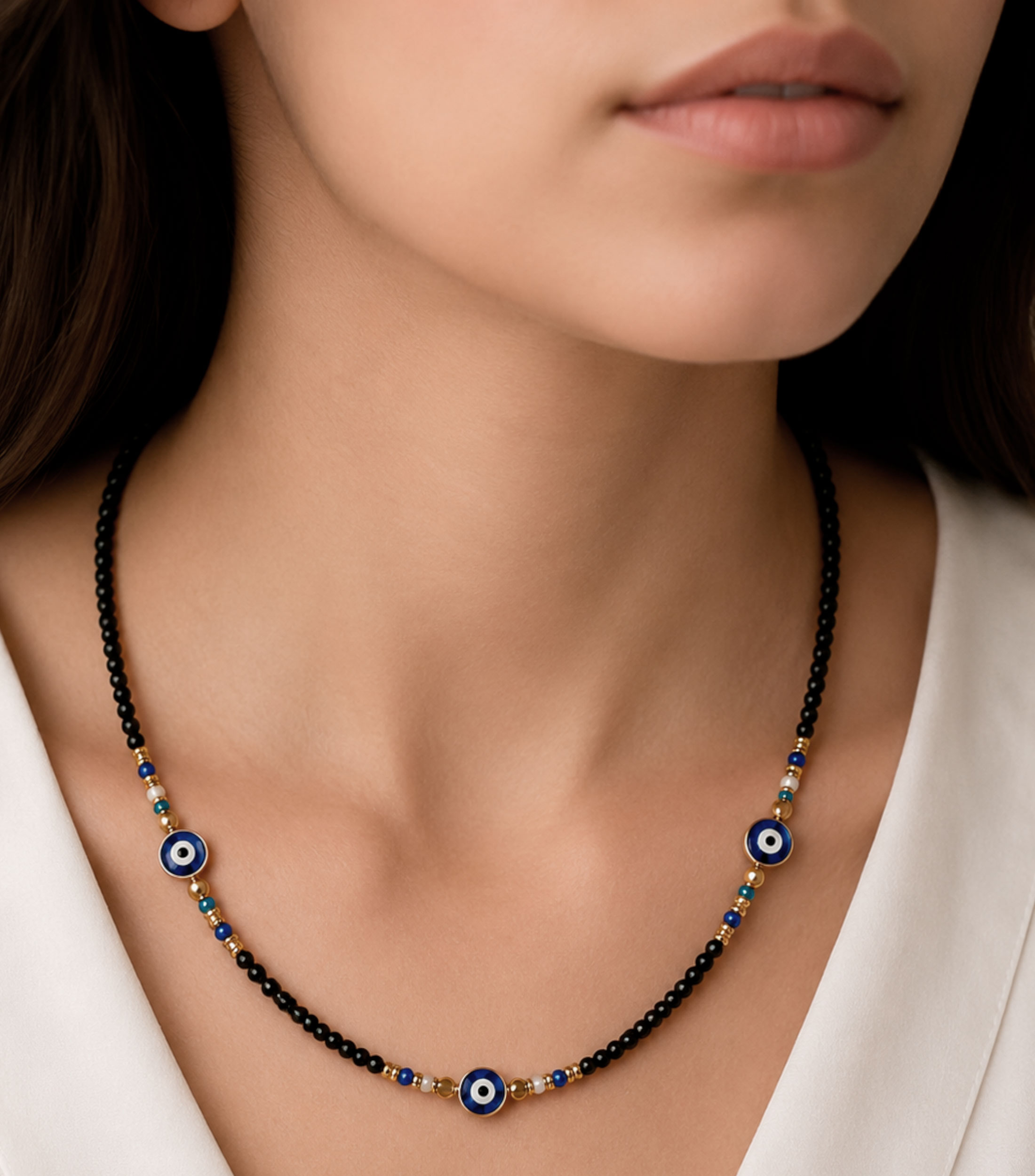 Collar ojos turcos Mujer