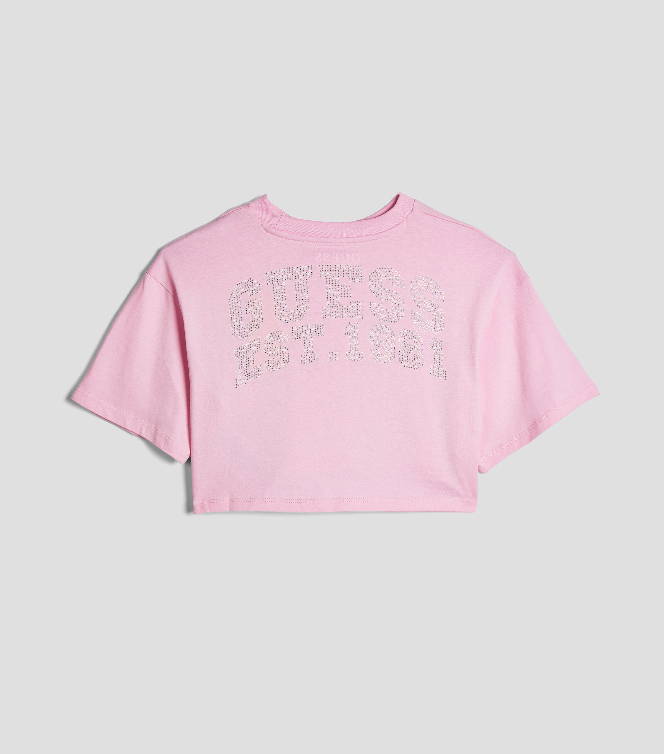 Playera cuello redondo manga corta lisa Niña