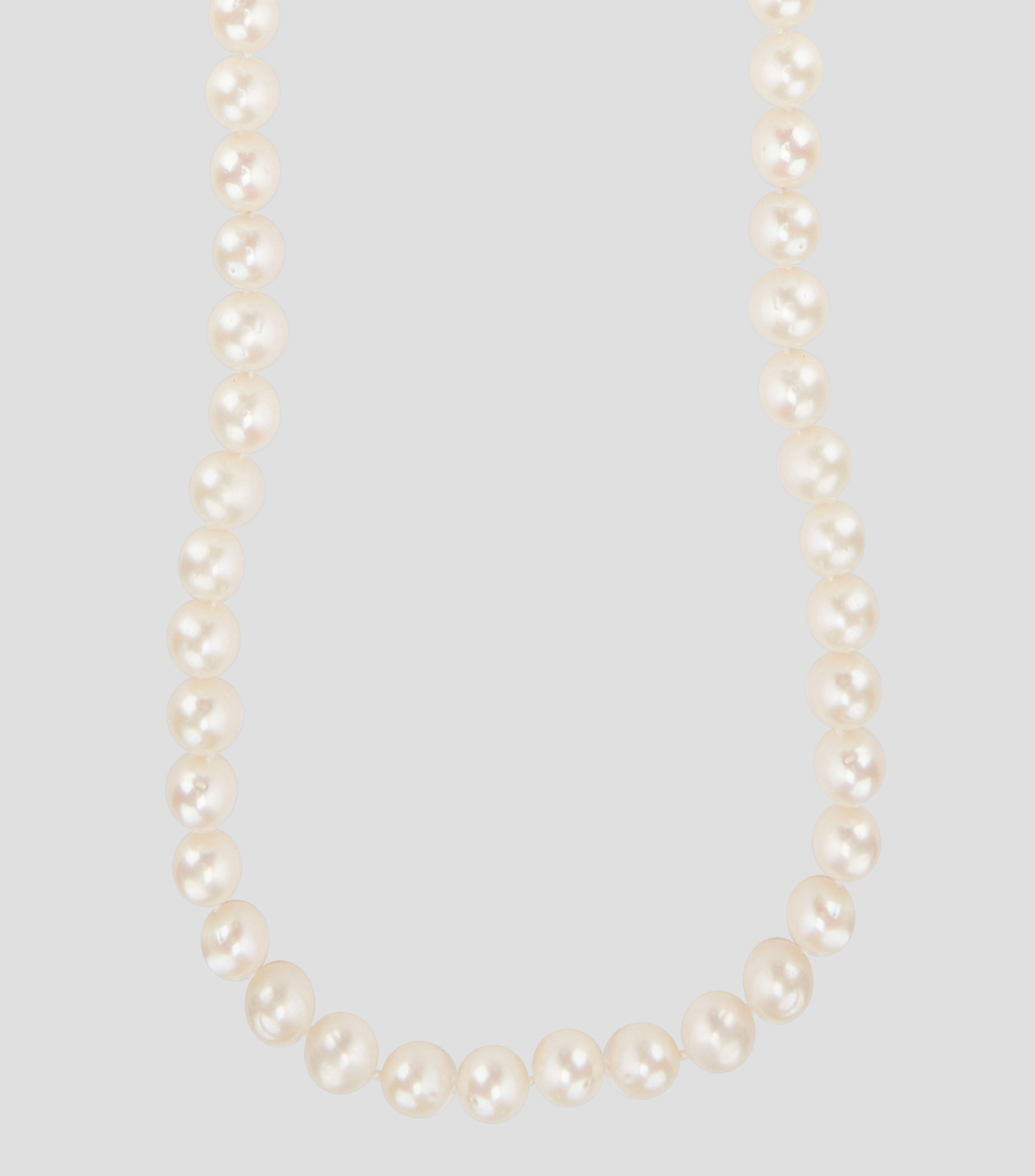 Collar de perlas cultivadas circulares Dualidad Mujer