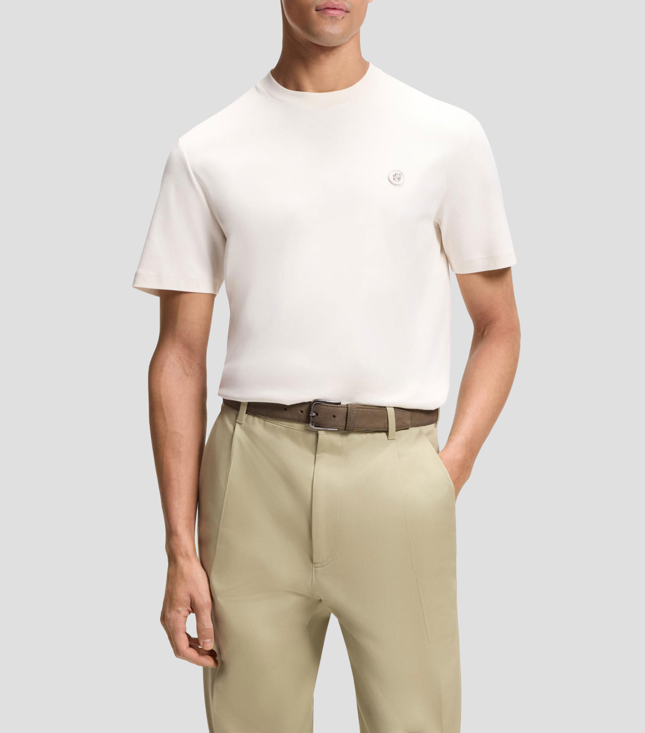 Playera de algodón con monograma Double B Hombre