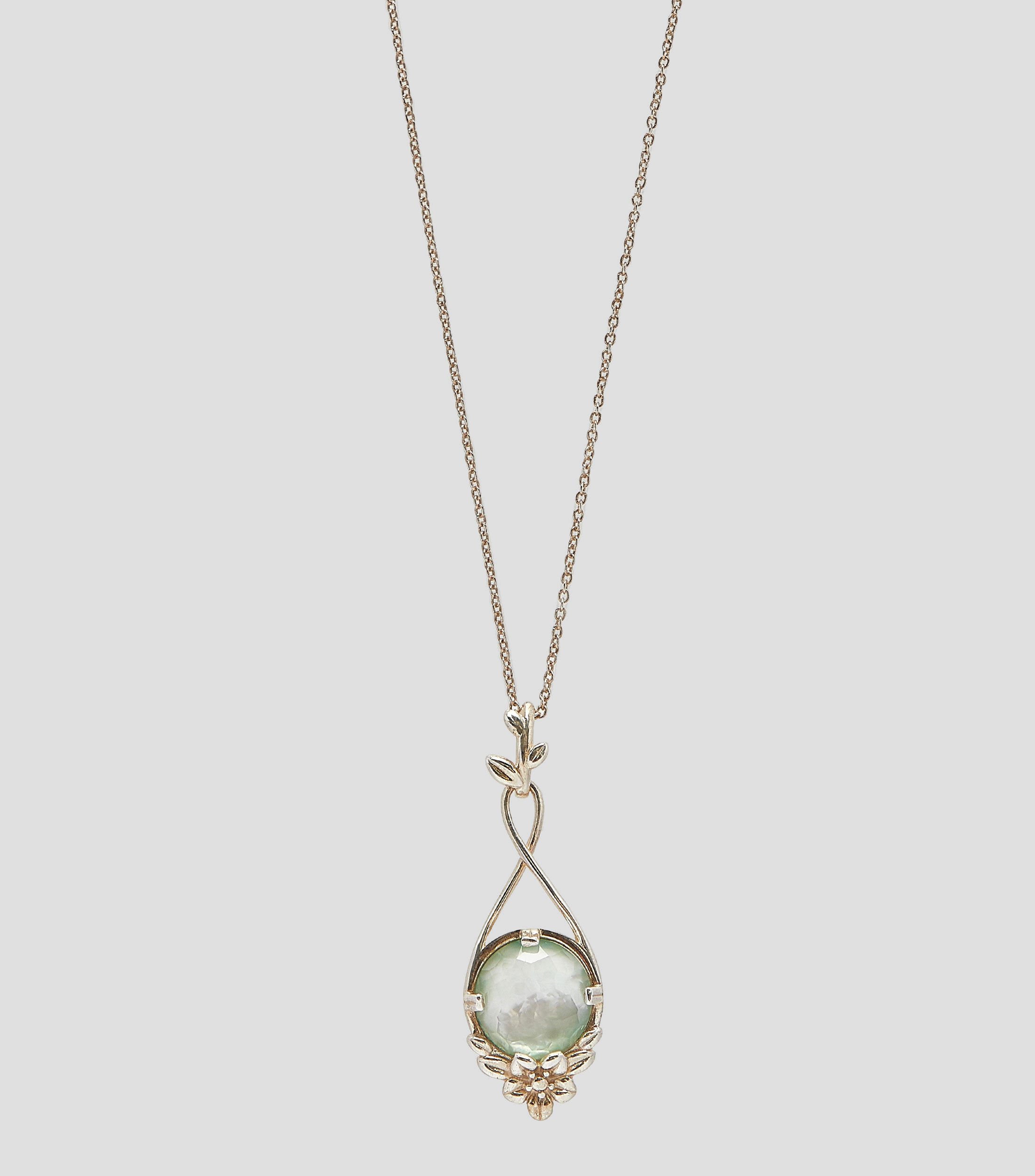 Dije con collar en plata .925 Mensaje de amor con piedra Mujer