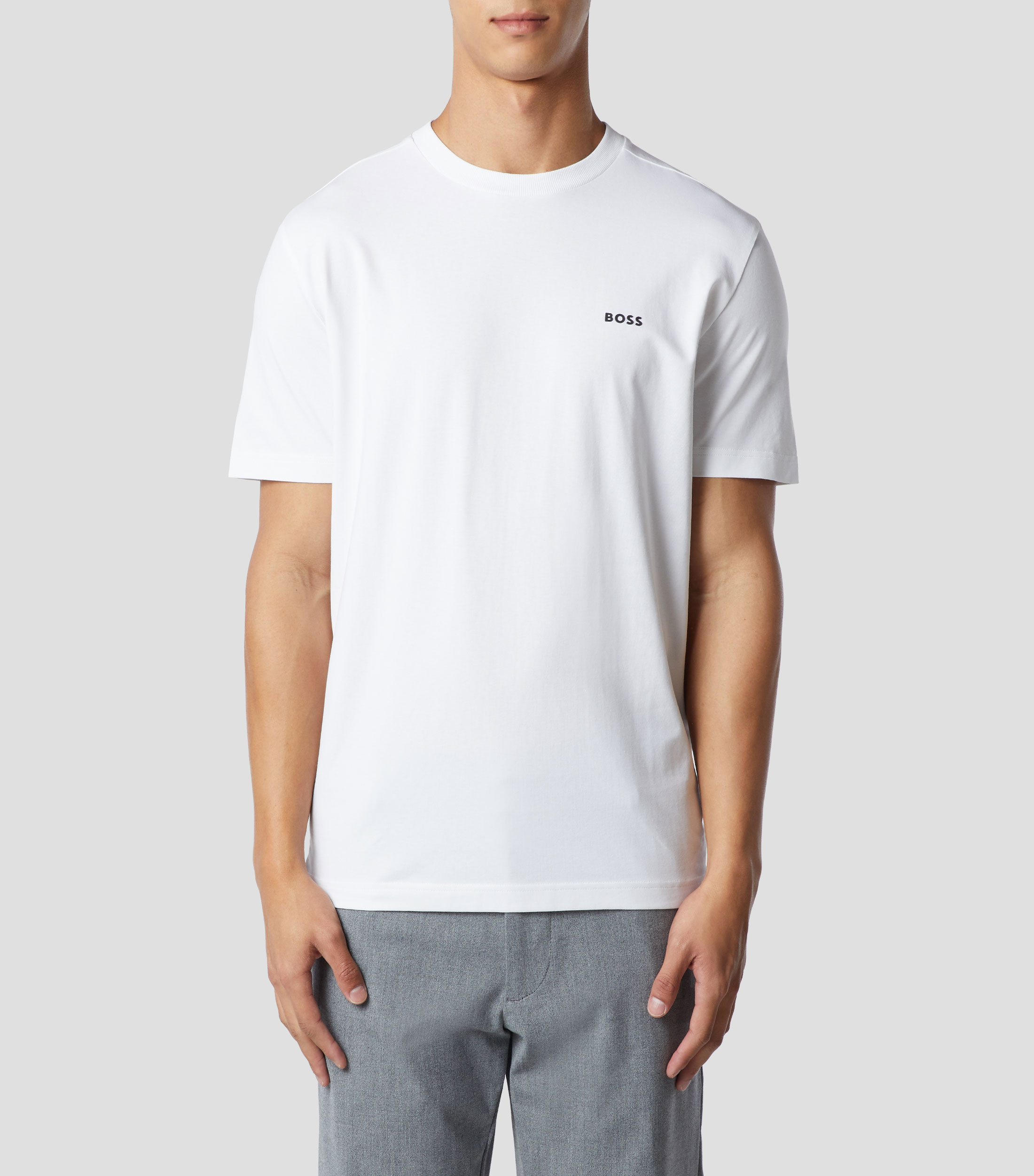 Playera de cuello redondo con manga corta Hombre