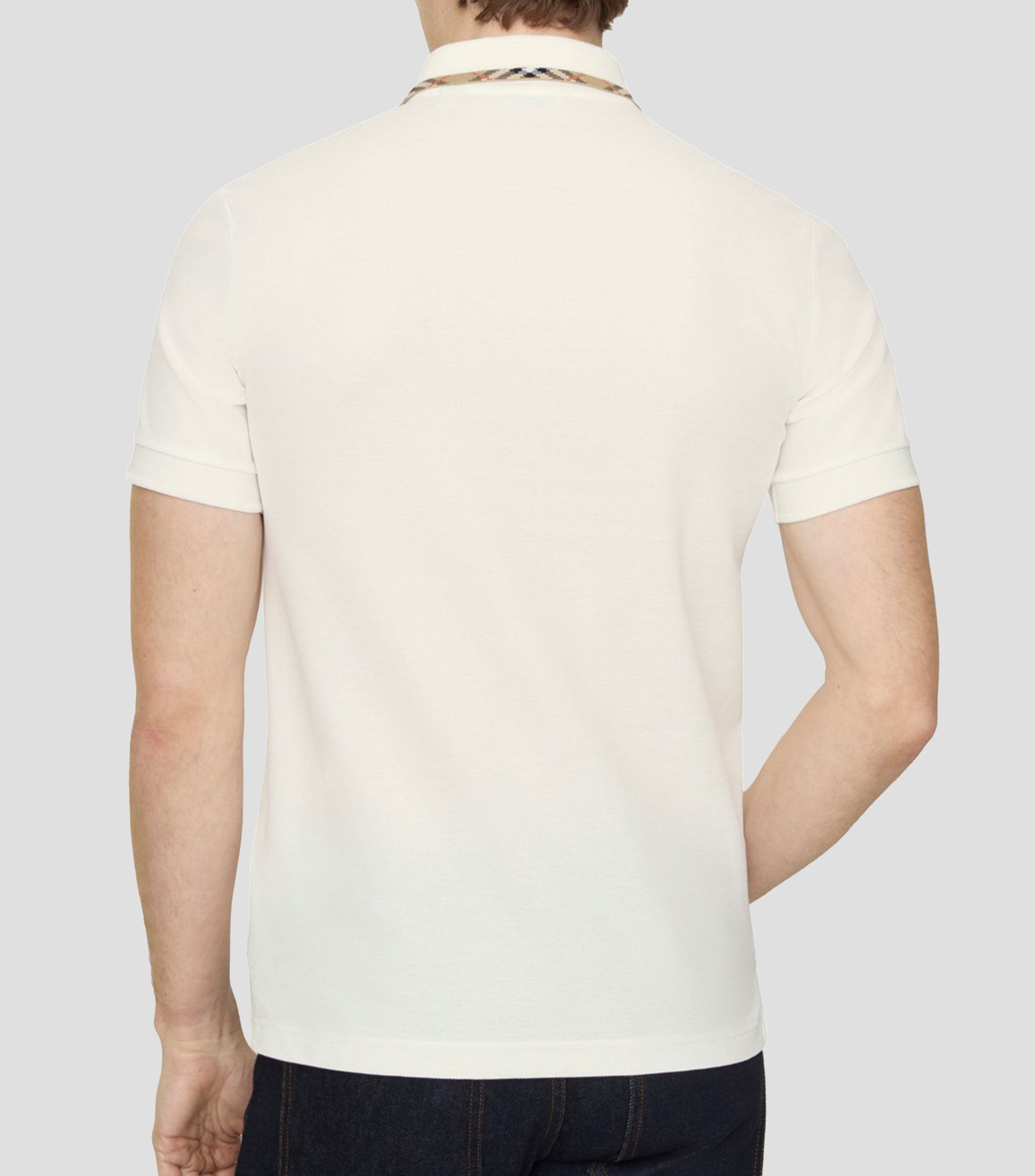 Playera polo manga corta lisa Hombre