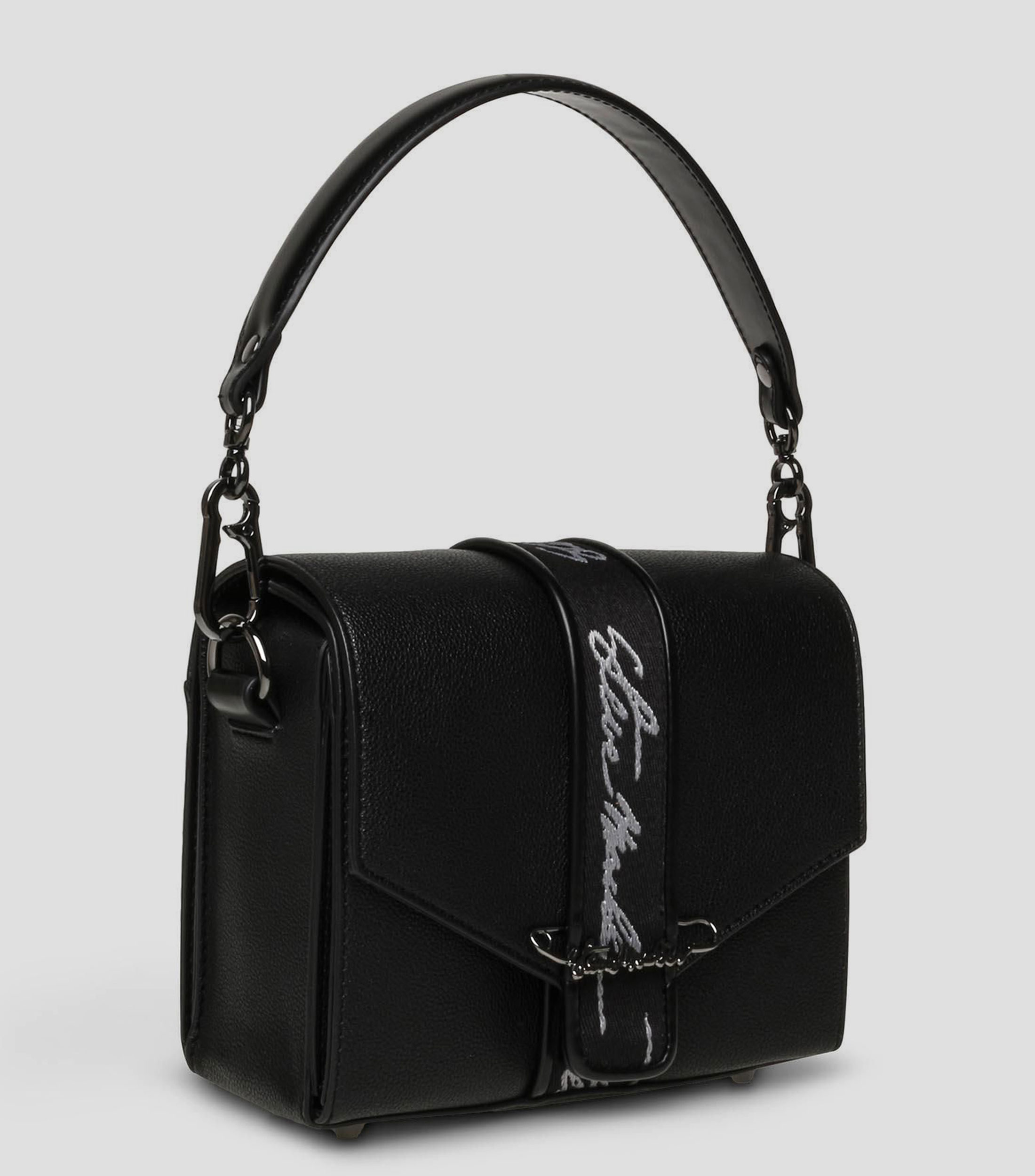 Bolsa crossbody negra lisa Mujer