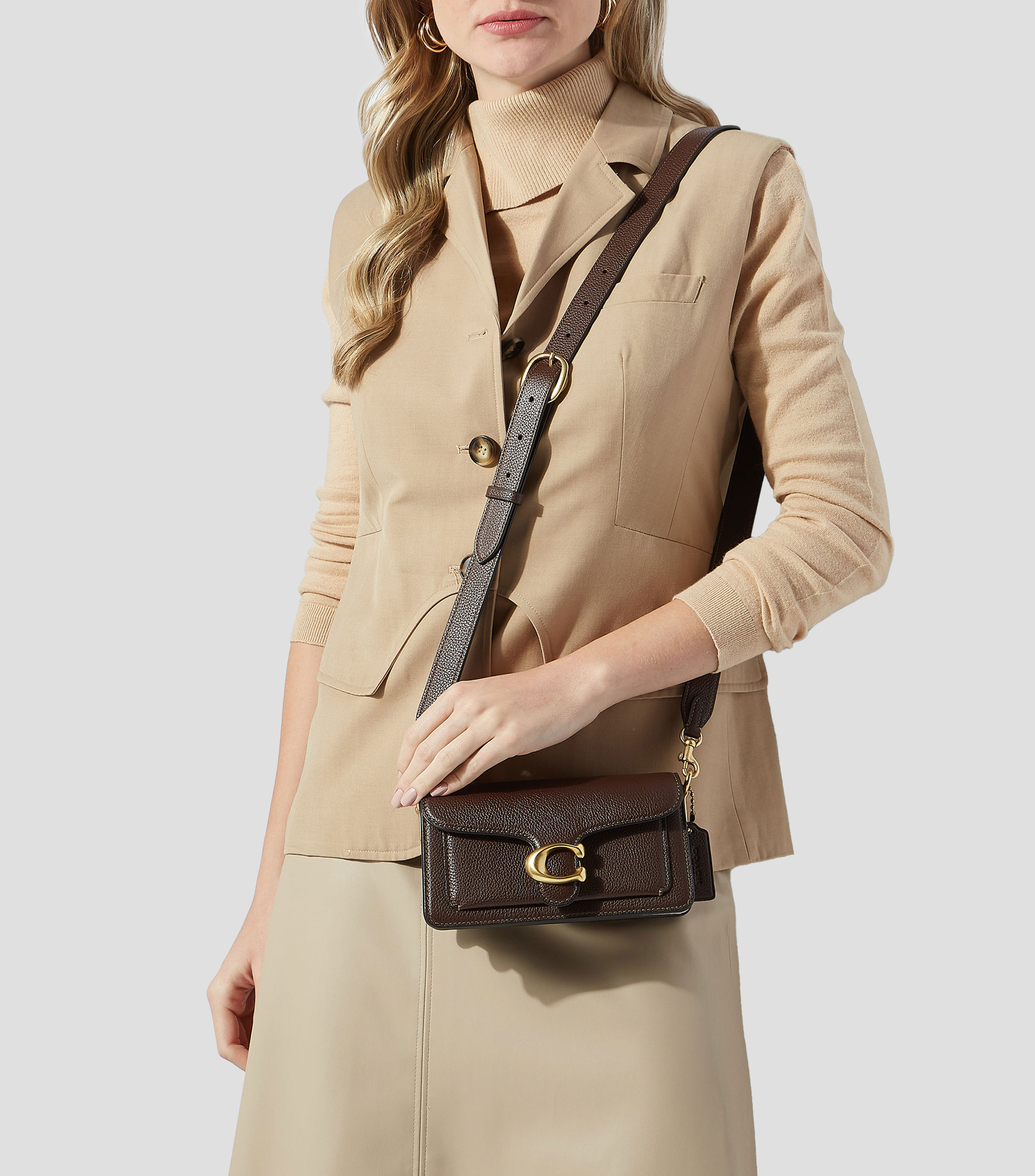 Bolsa shoulder Tabby en piel Mujer