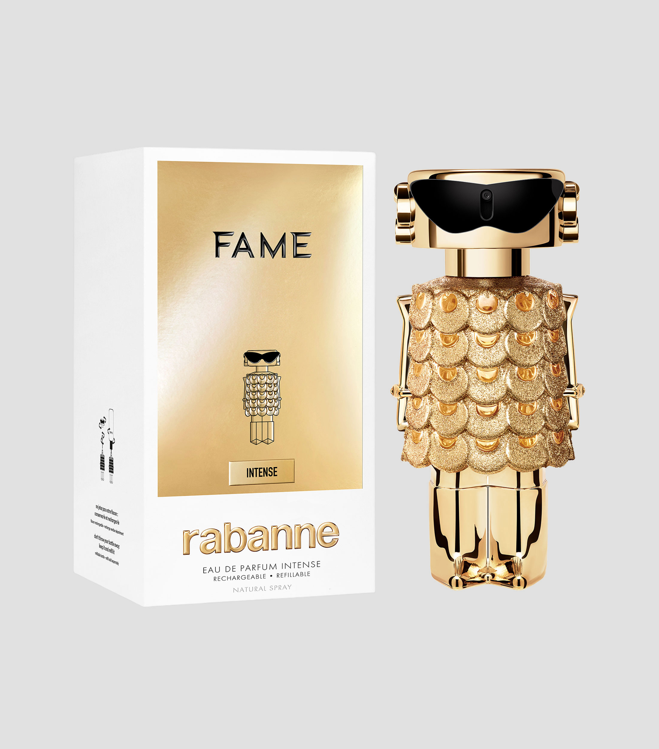 Perfume Fame Intense, Eau de Parfum Refillable 80 ml para Mujer