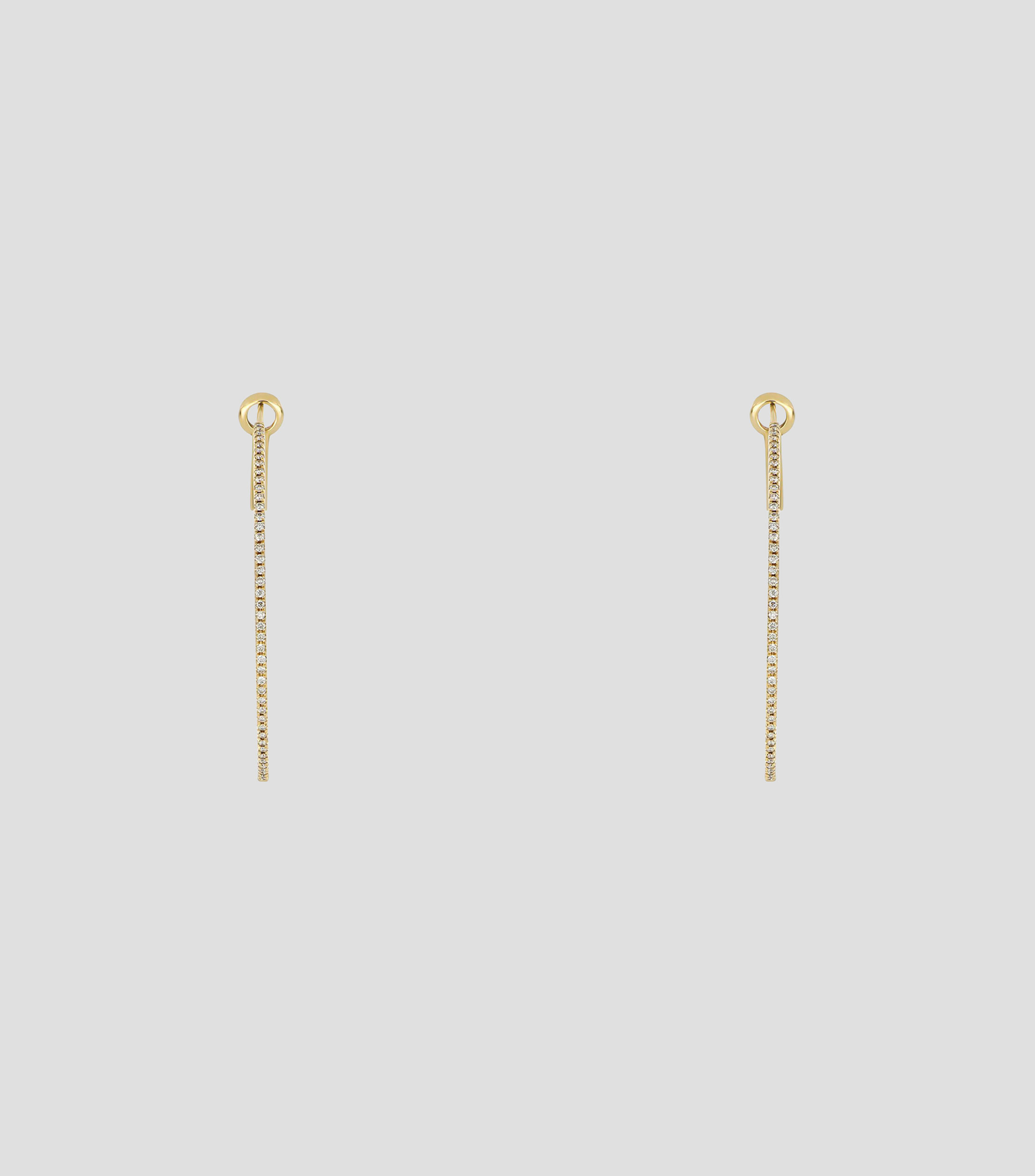 Aretes en Oro amarillo de 14 Kilates con Diamante Mujer