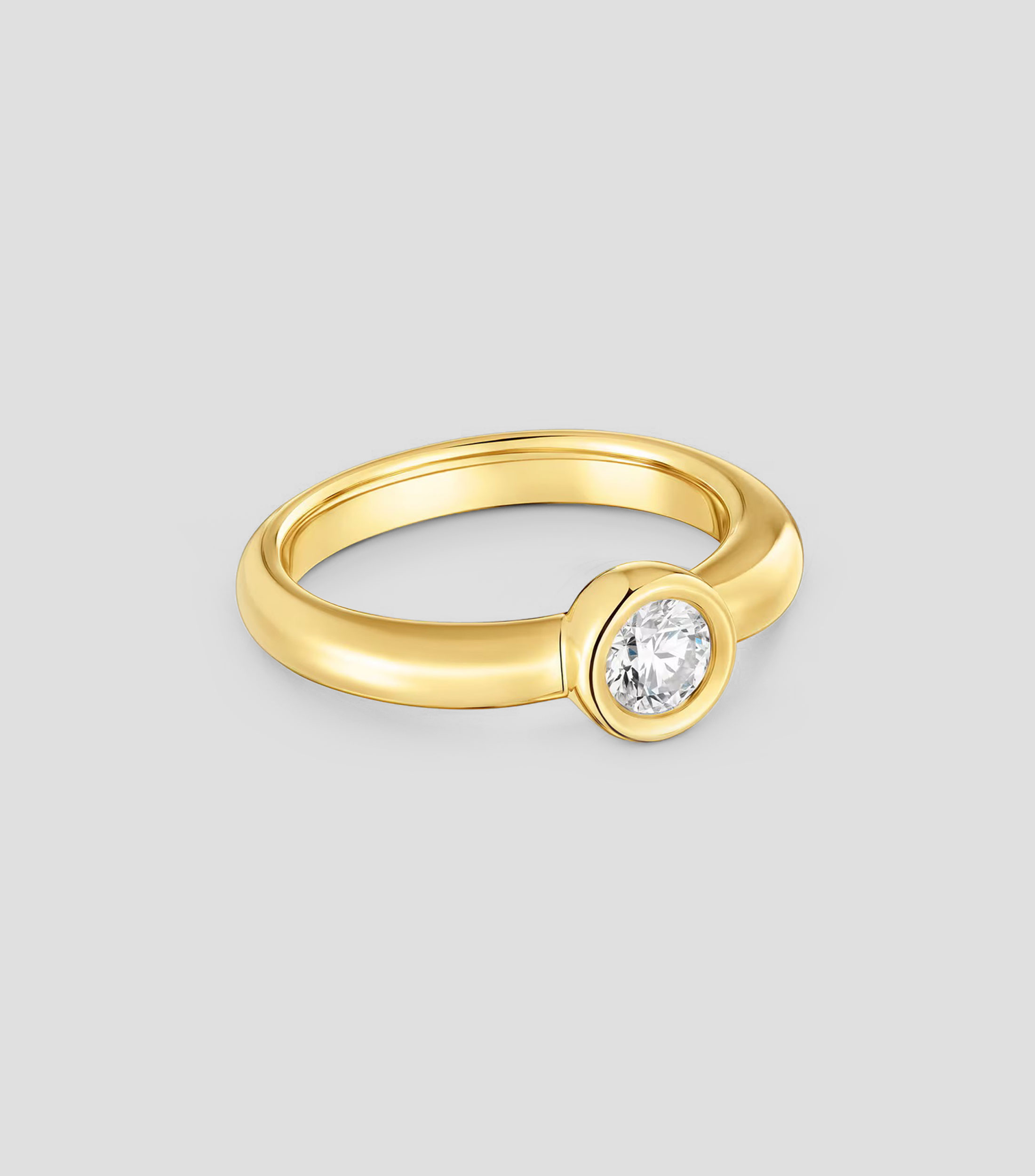 Anillo en plata .925 con diamante Line Mujer