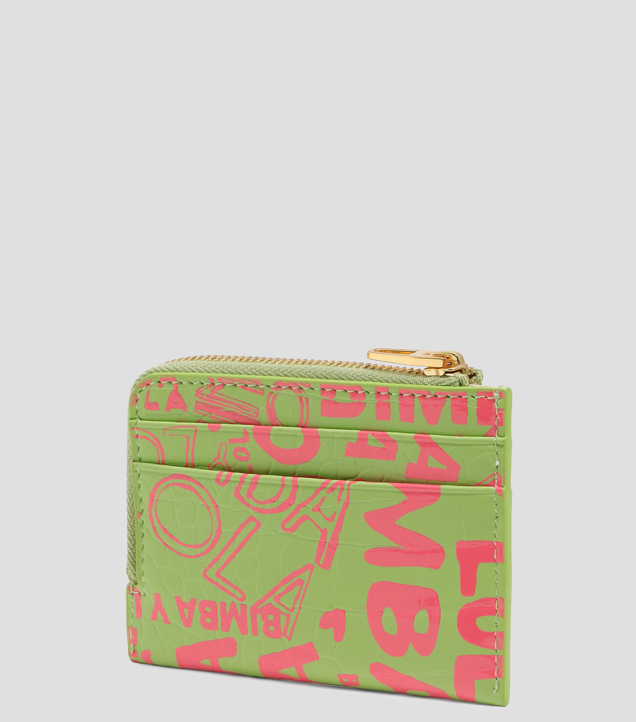 Monedero tarjetero print lima rosa Mujer
