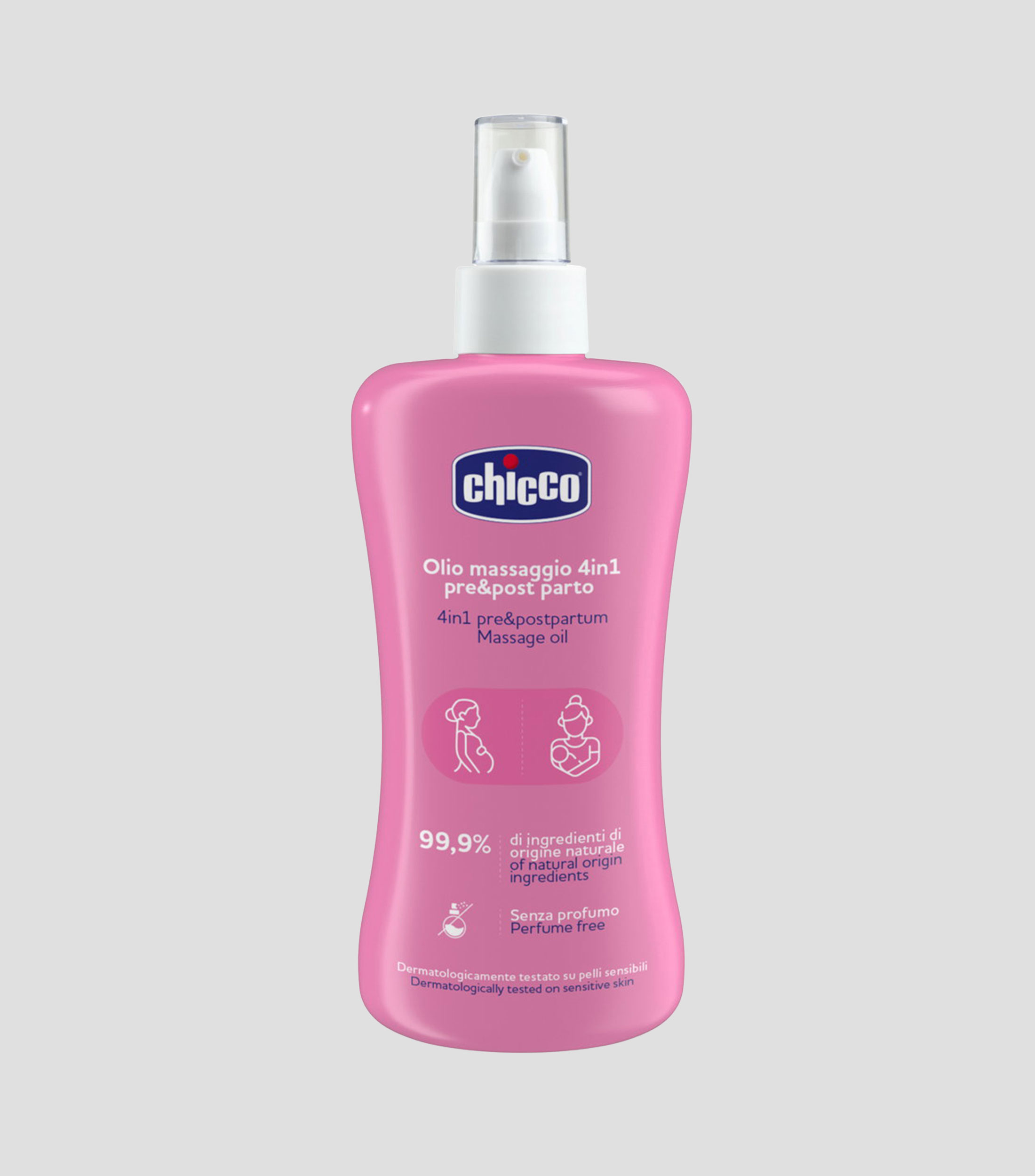 Aceite de masaje prenatal y postnatal 4 en 1, 200 ml