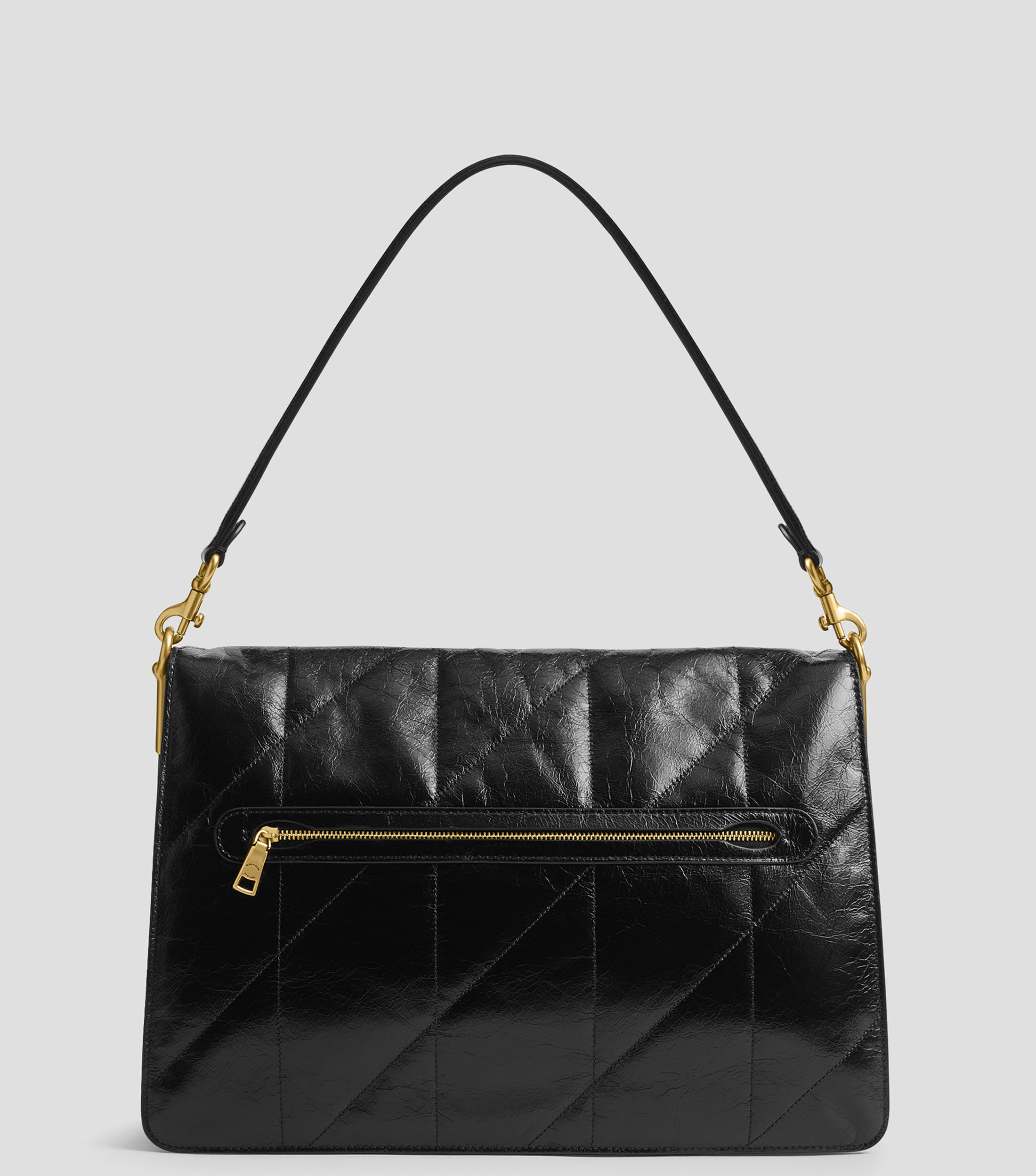 Bolsa shoulder Tabby negra en piel Mujer