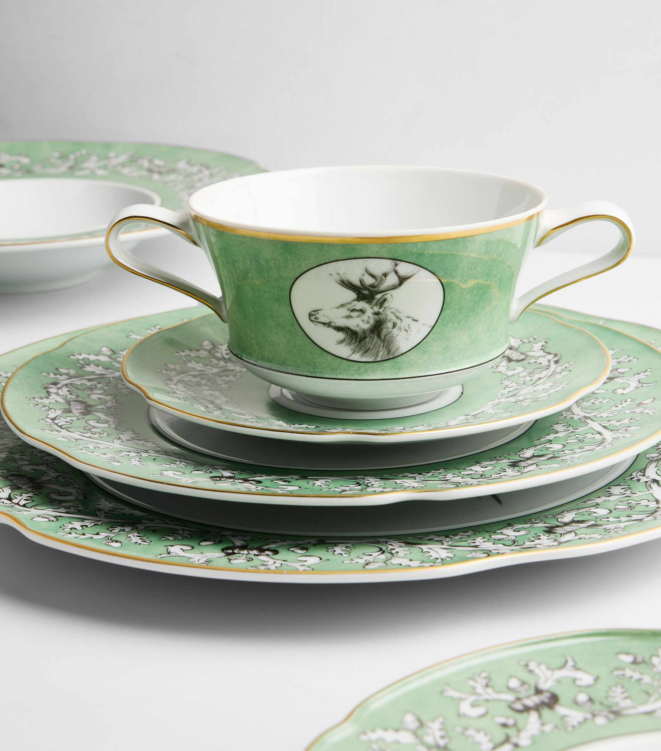 Taza para consomé con plato Casa de Alba