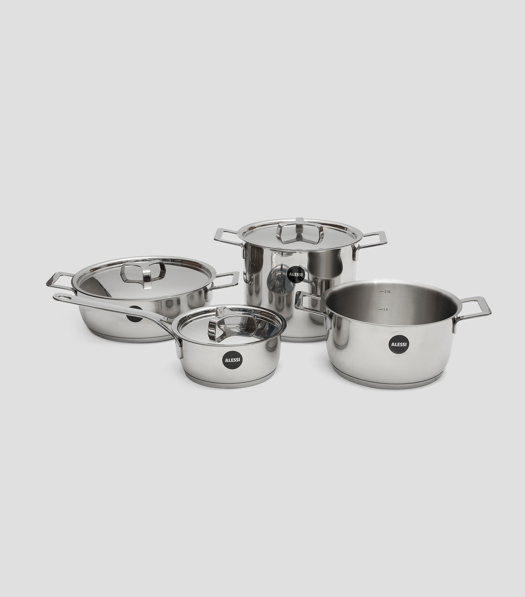 Batería de cocina en acero inoxidable 7 piezas