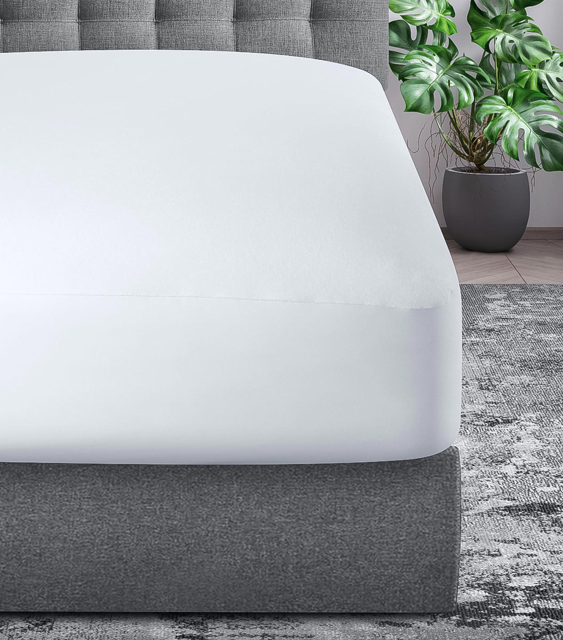 Protector de Colchón Impermeable Queen Size Blanco