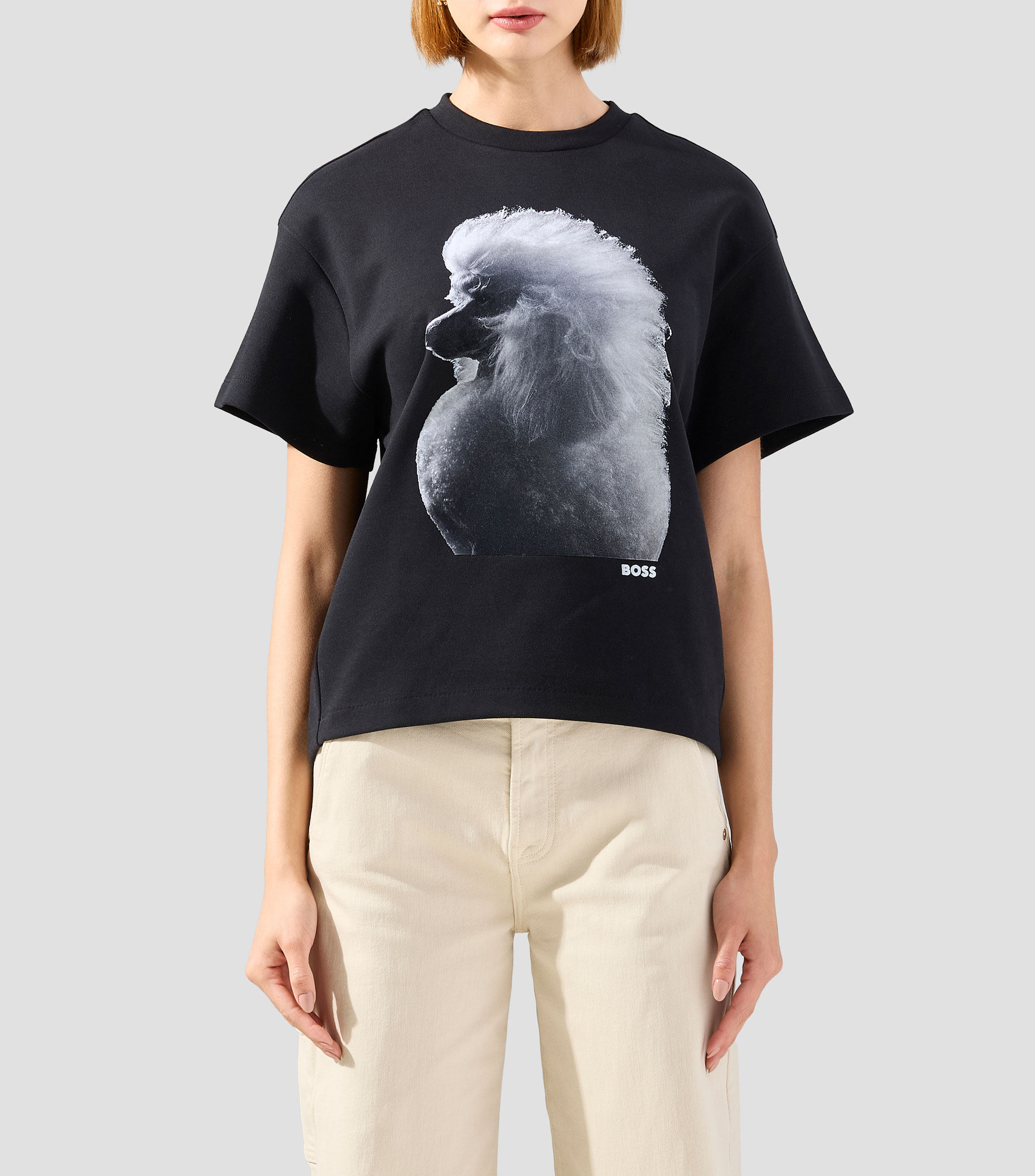 Playera cuello redondo manga corta Mujer