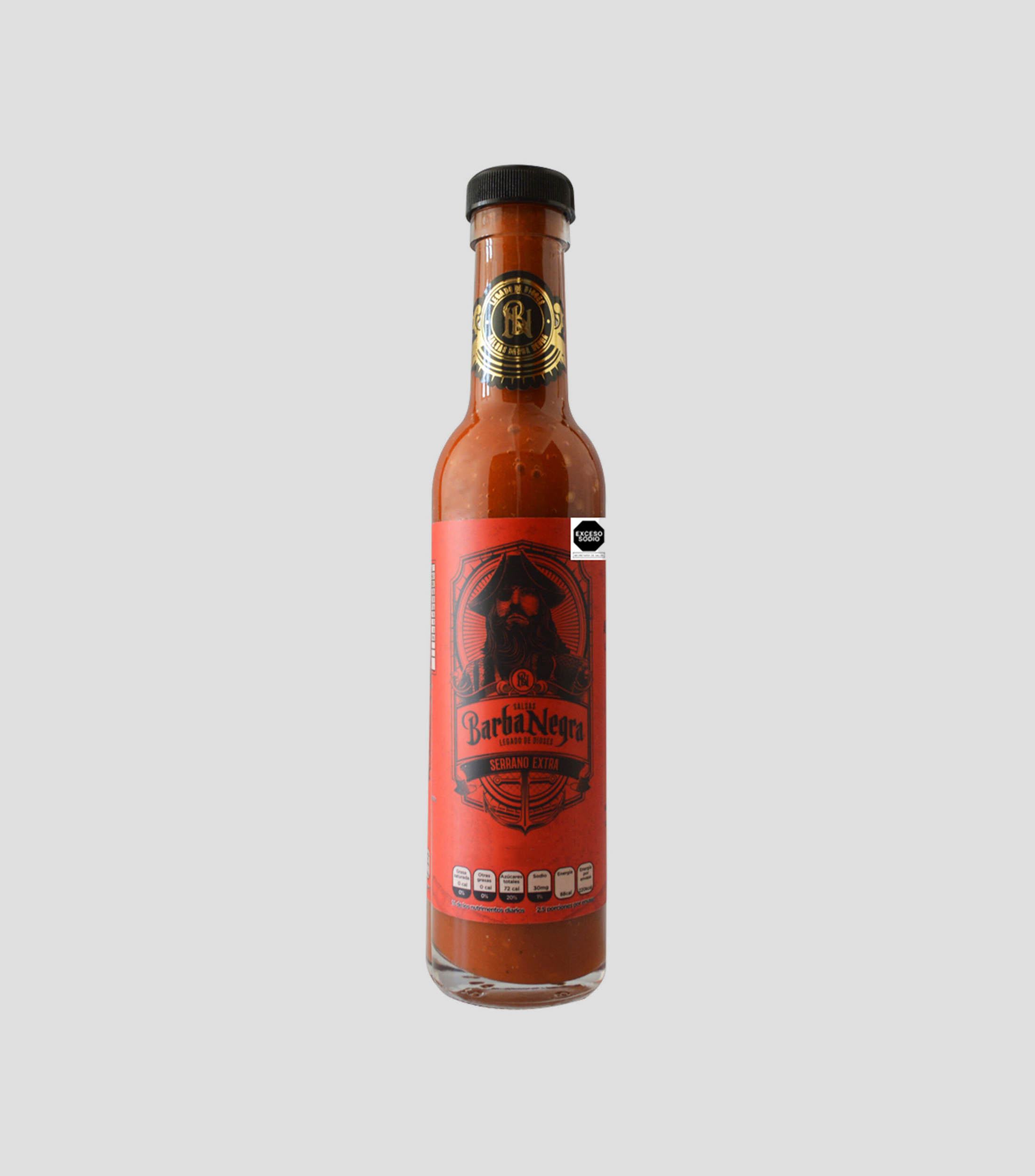 Salsa de chile Serrano Extrapicante, 250 mL