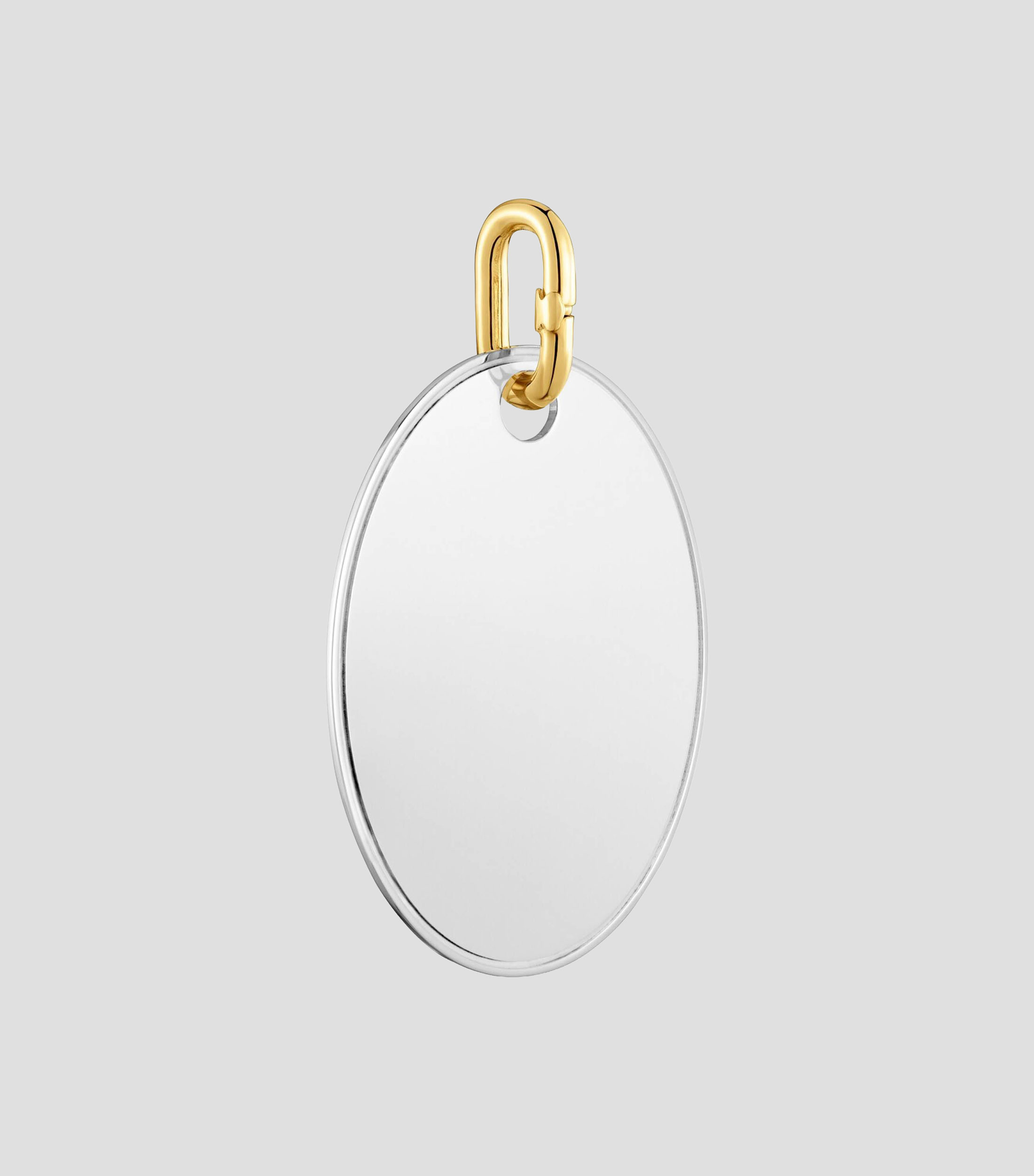 Dije redondo en Plata Unlock Mujer