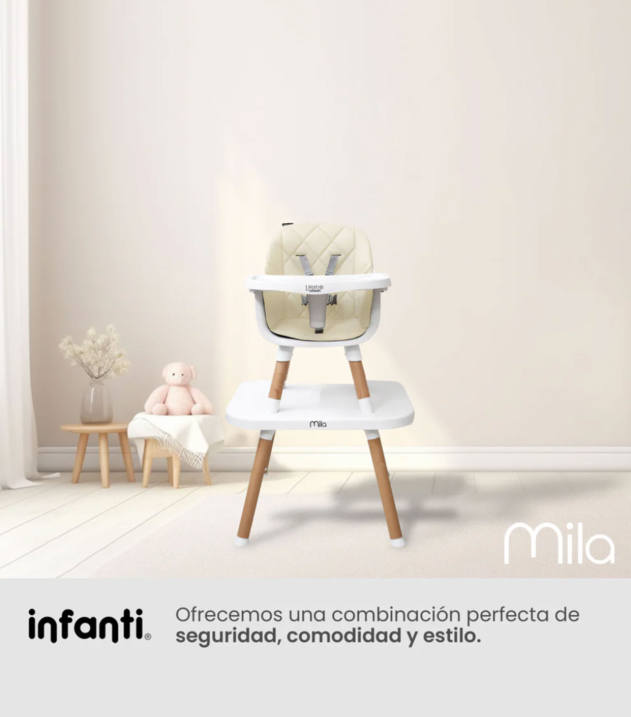 Silla Alta 3 en 1 Mila
