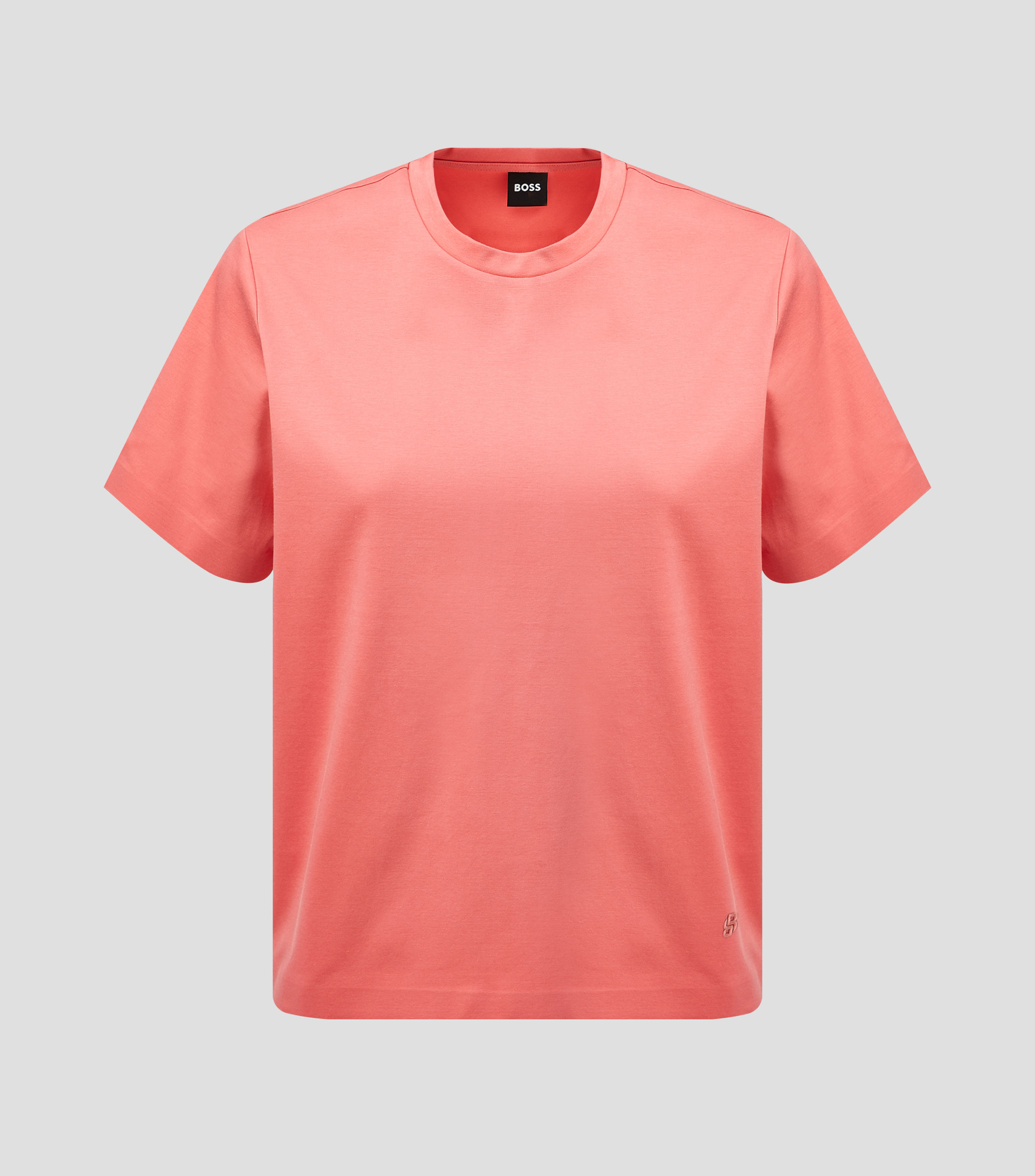 Playera relaxed fit en algodón mercerizado Mujer