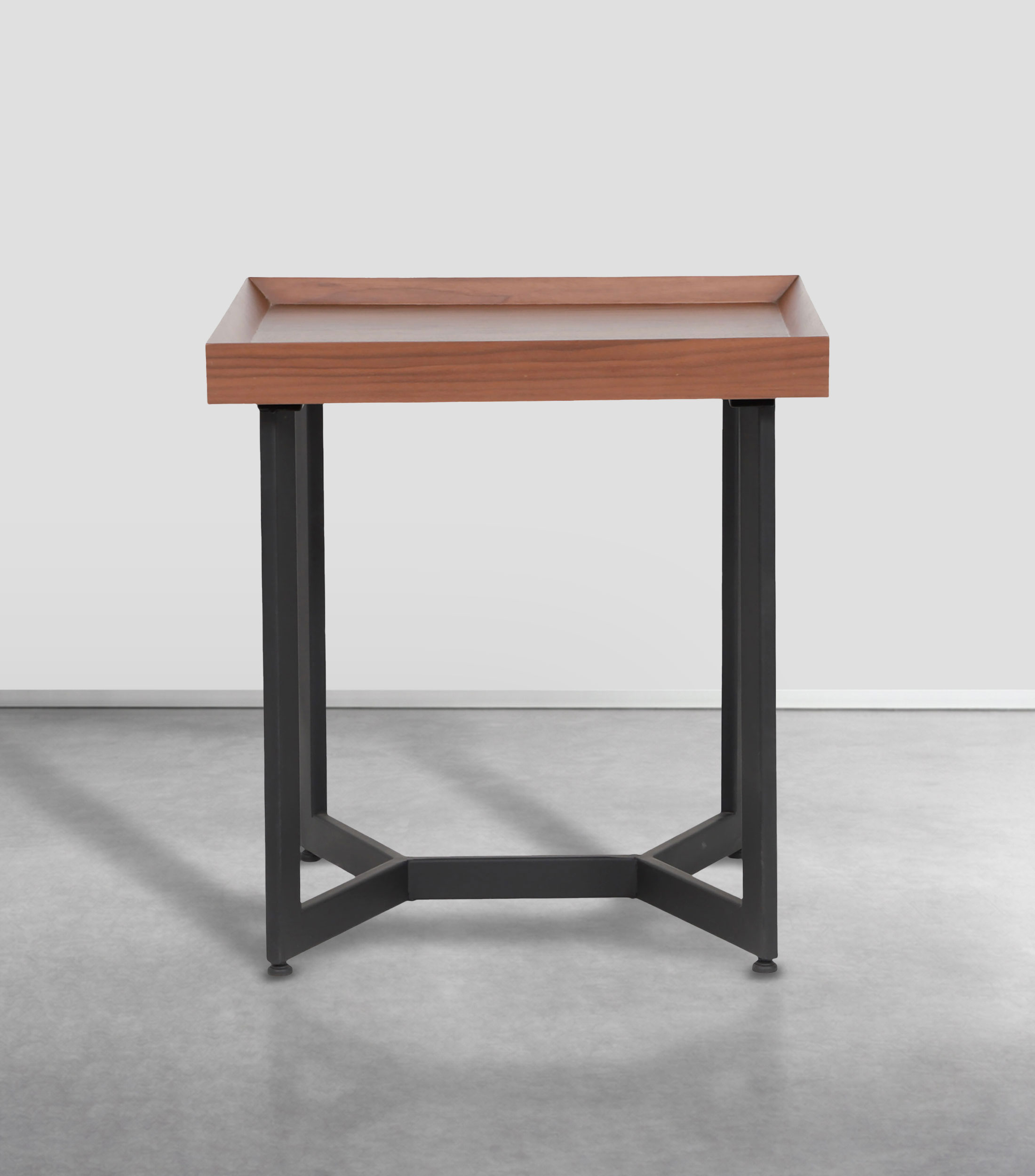 Mesa Lateral en Madera y Metal