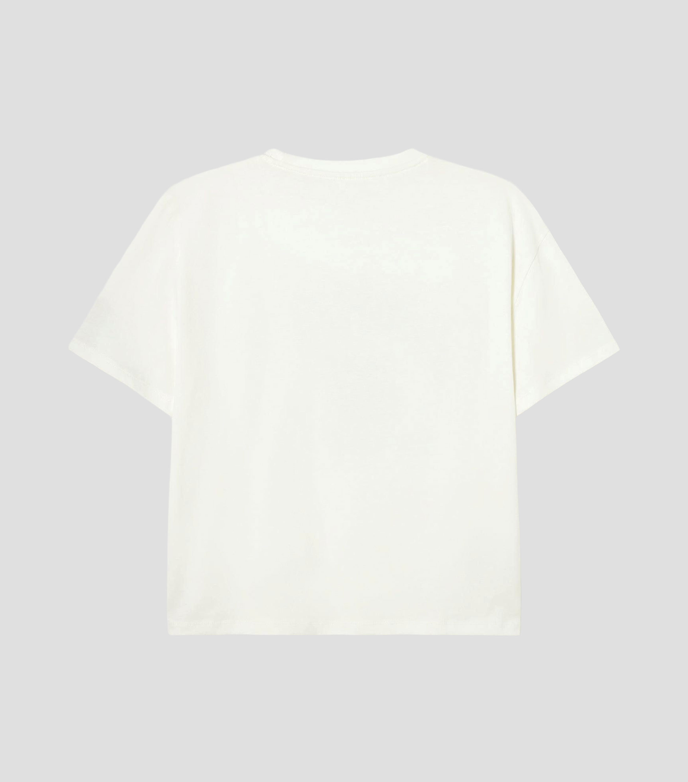 Playera cuello redondo manga corta con estampado Mujer