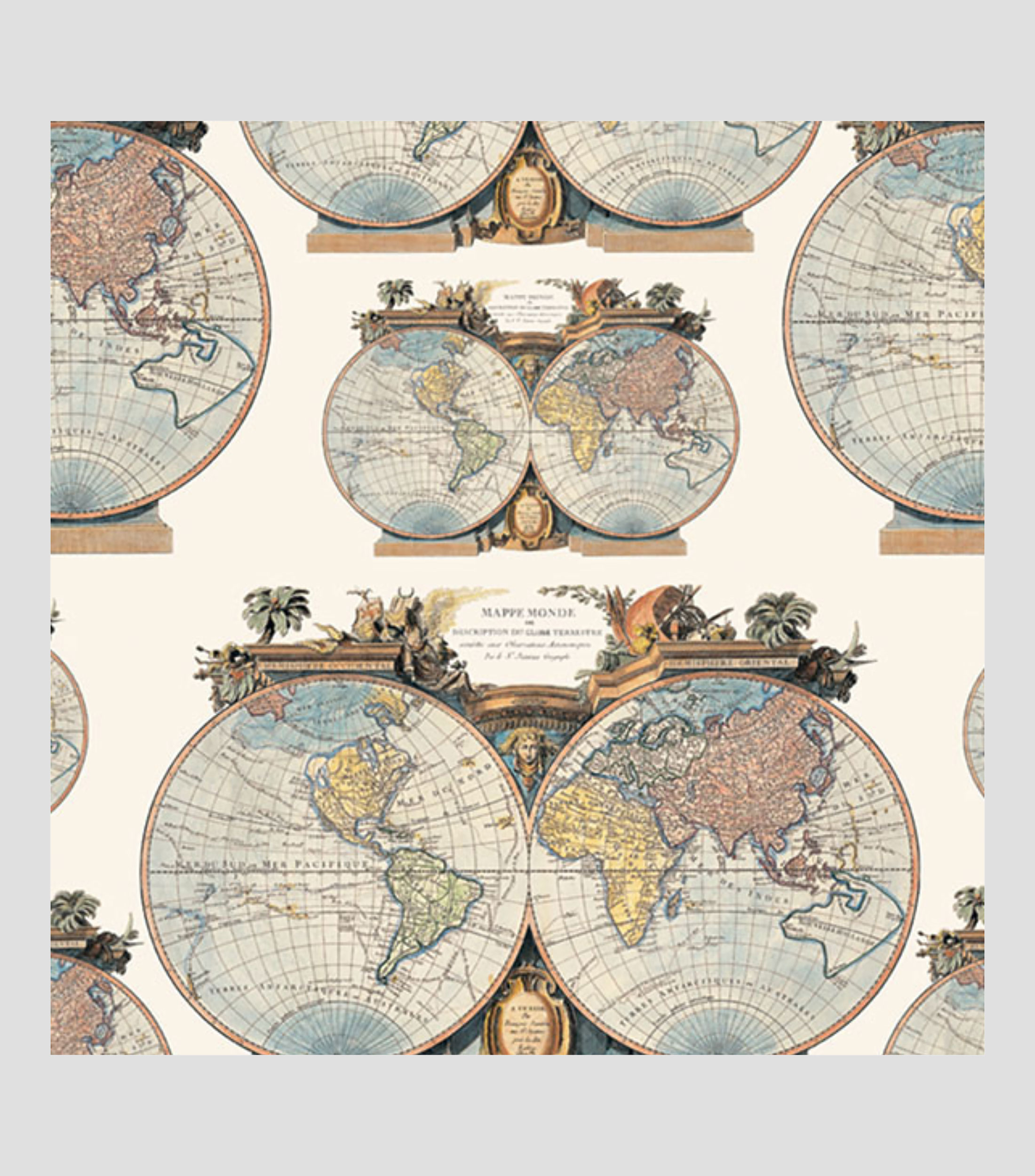 Pliego de Papel Mundo Mapa 70 x 100 cm