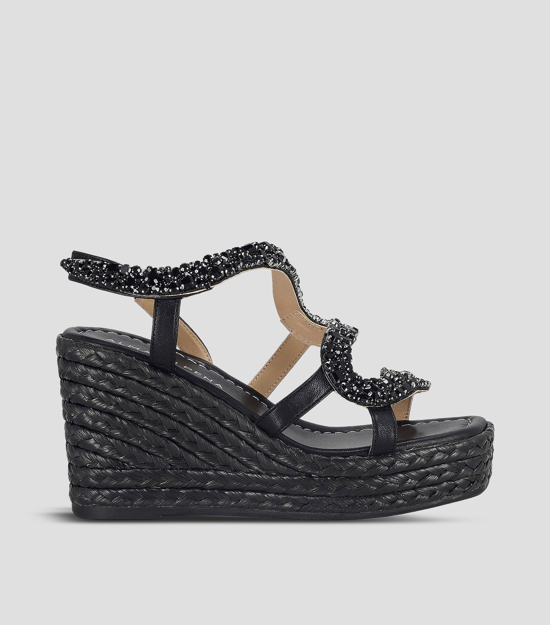 Alpargatas con tacón alto de cuña Mujer