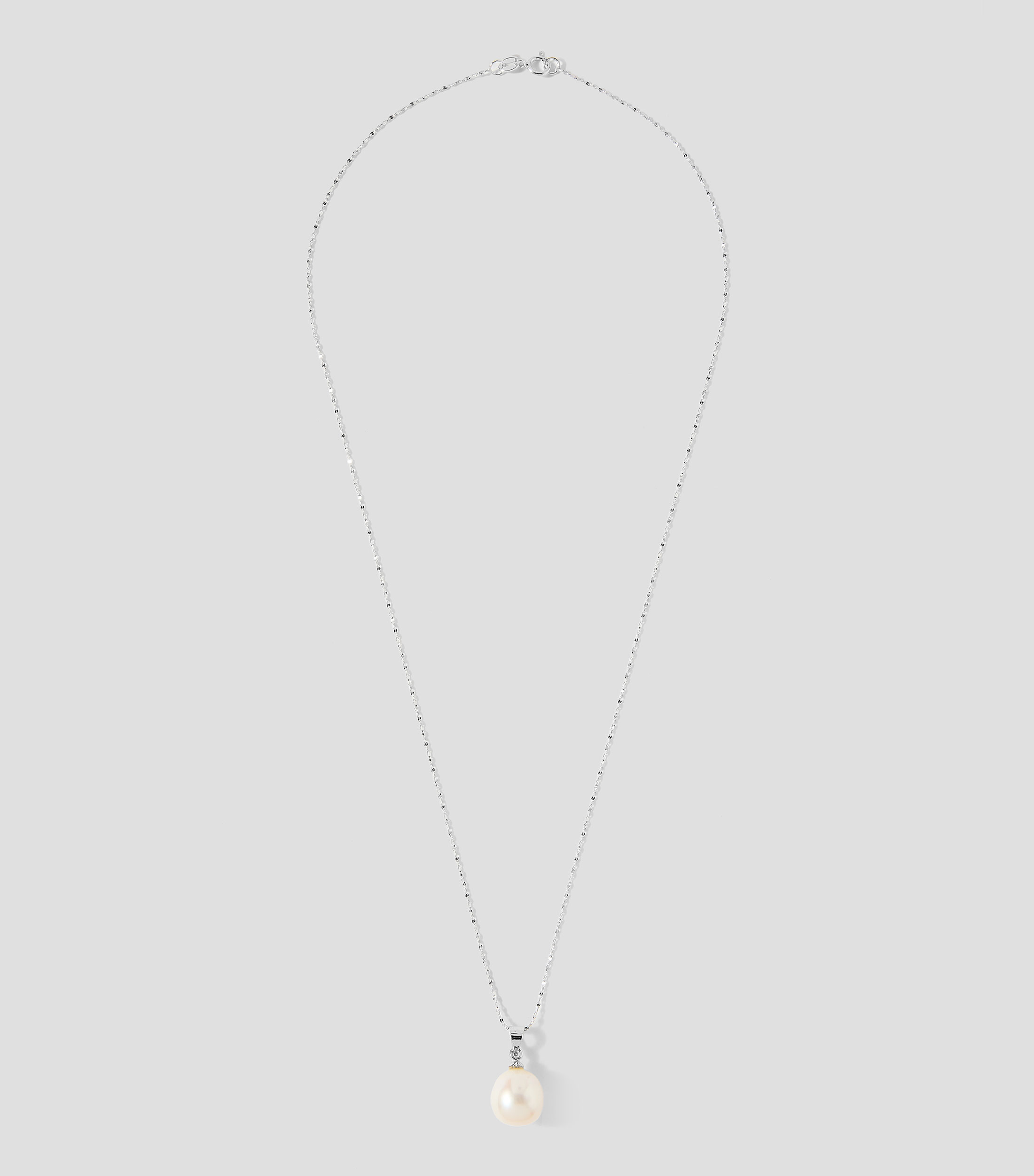 Dije con cadena de perla de agua dulce Mujer