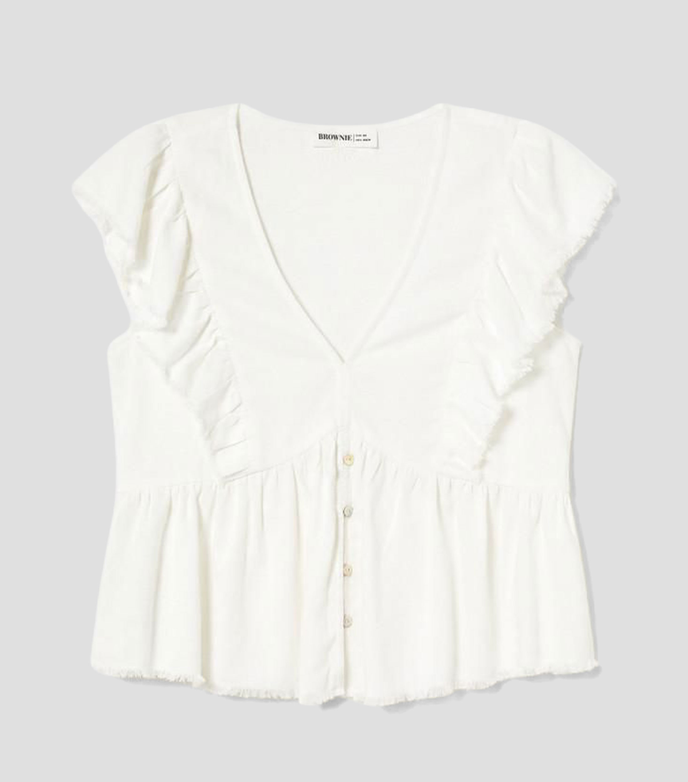 Blusa Sully liso manga corta Mujer