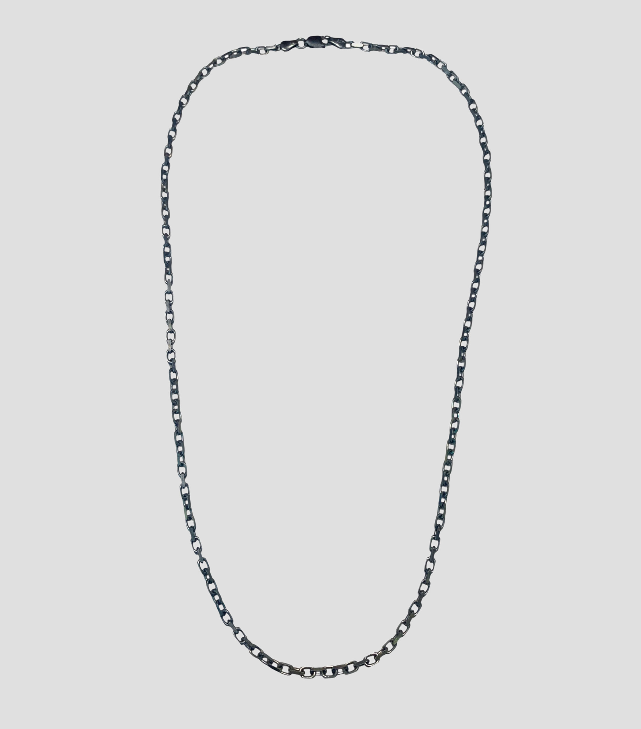 Cadena en Plata .925 Inglesa Fina Dark Unisex