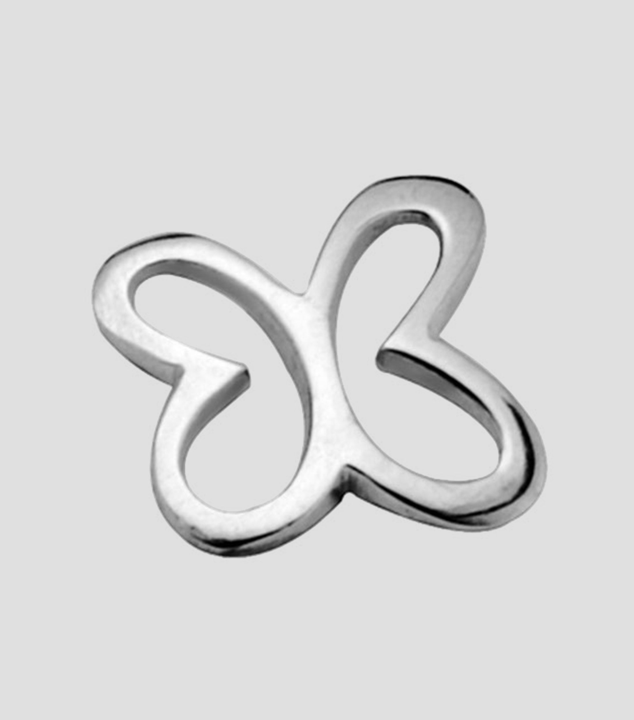 Aretes en plata mariposa Mujer