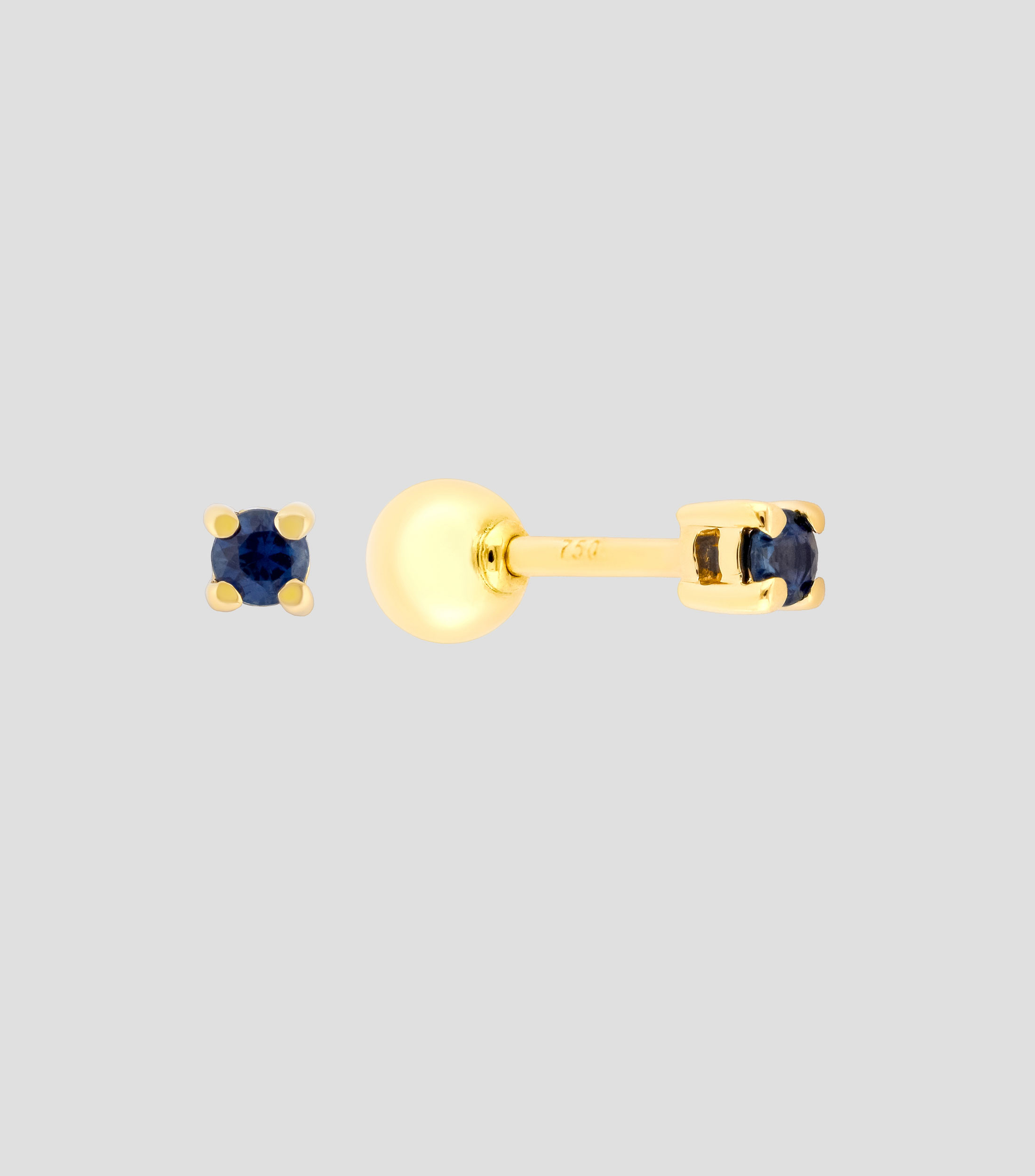 Aretes en oro amarillo de 18 Kts Mujer