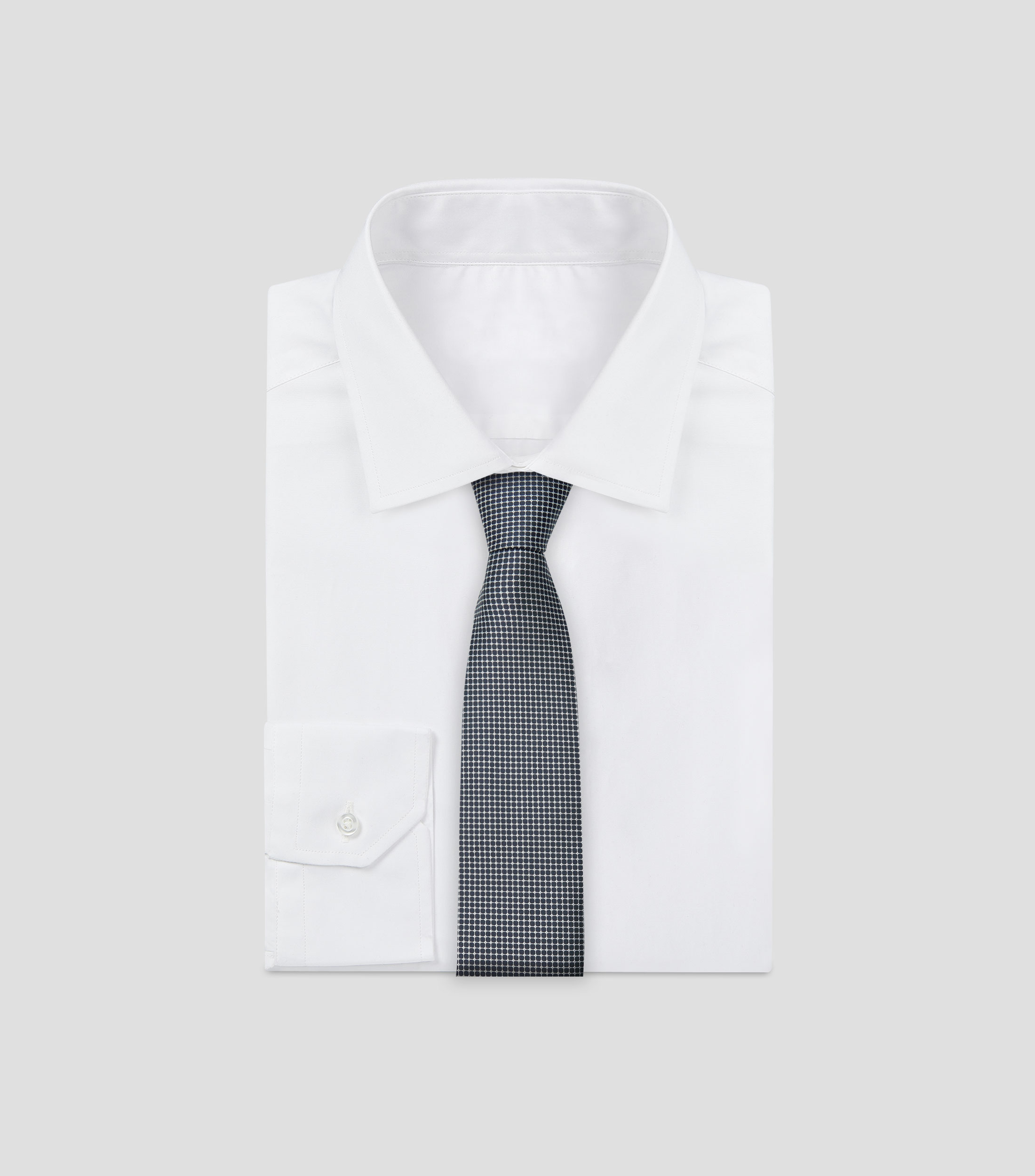 Corbata de seda con dibujo tejido en jacquard Hombre