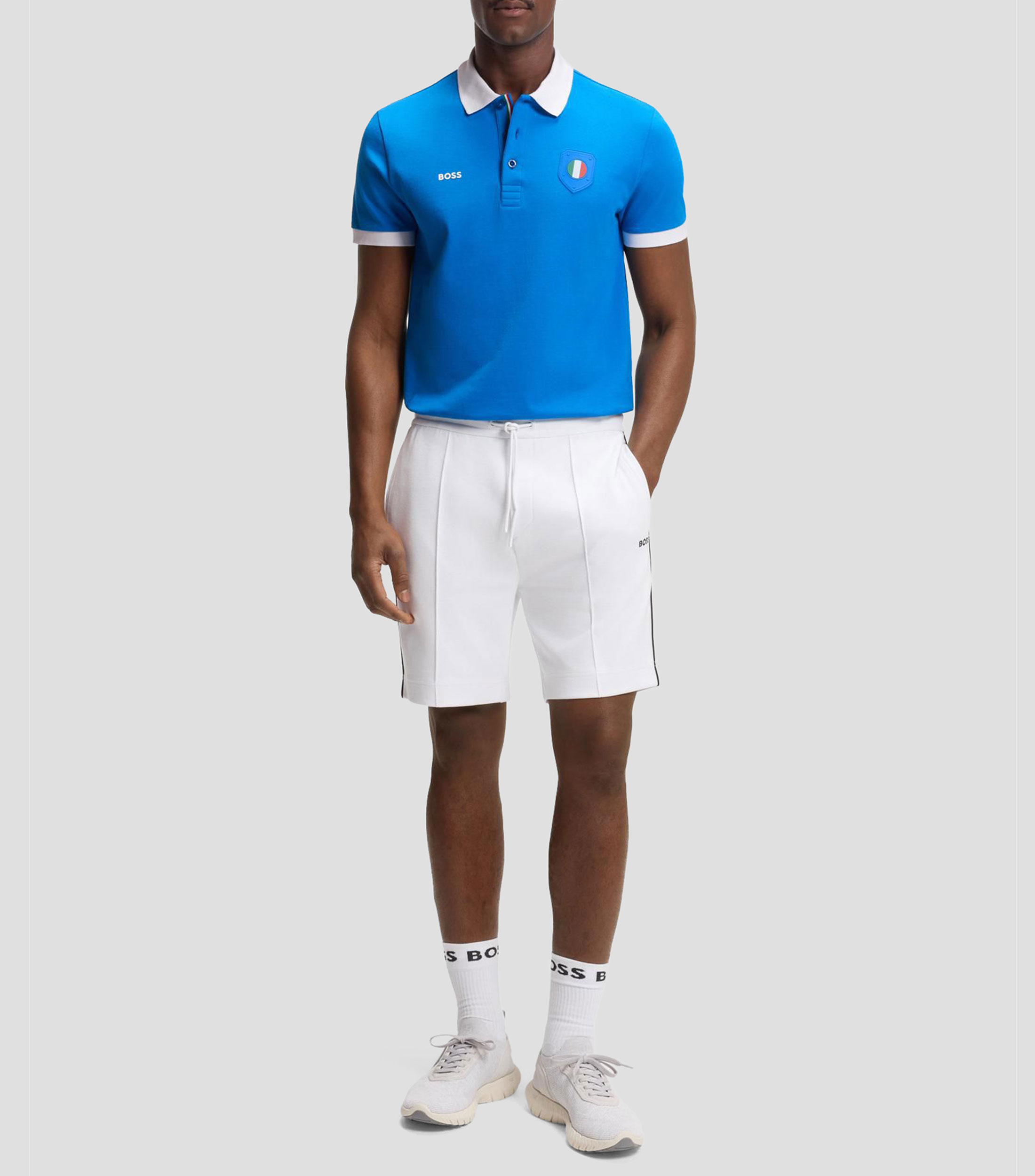 Polo BOSS con detalles de bandera hombre