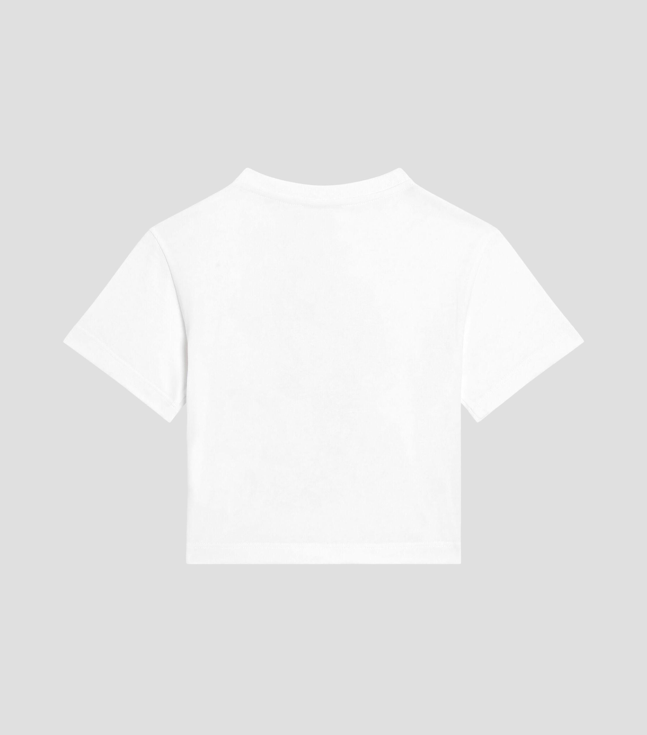 Playera cuello redondo manga corta estampada Niña