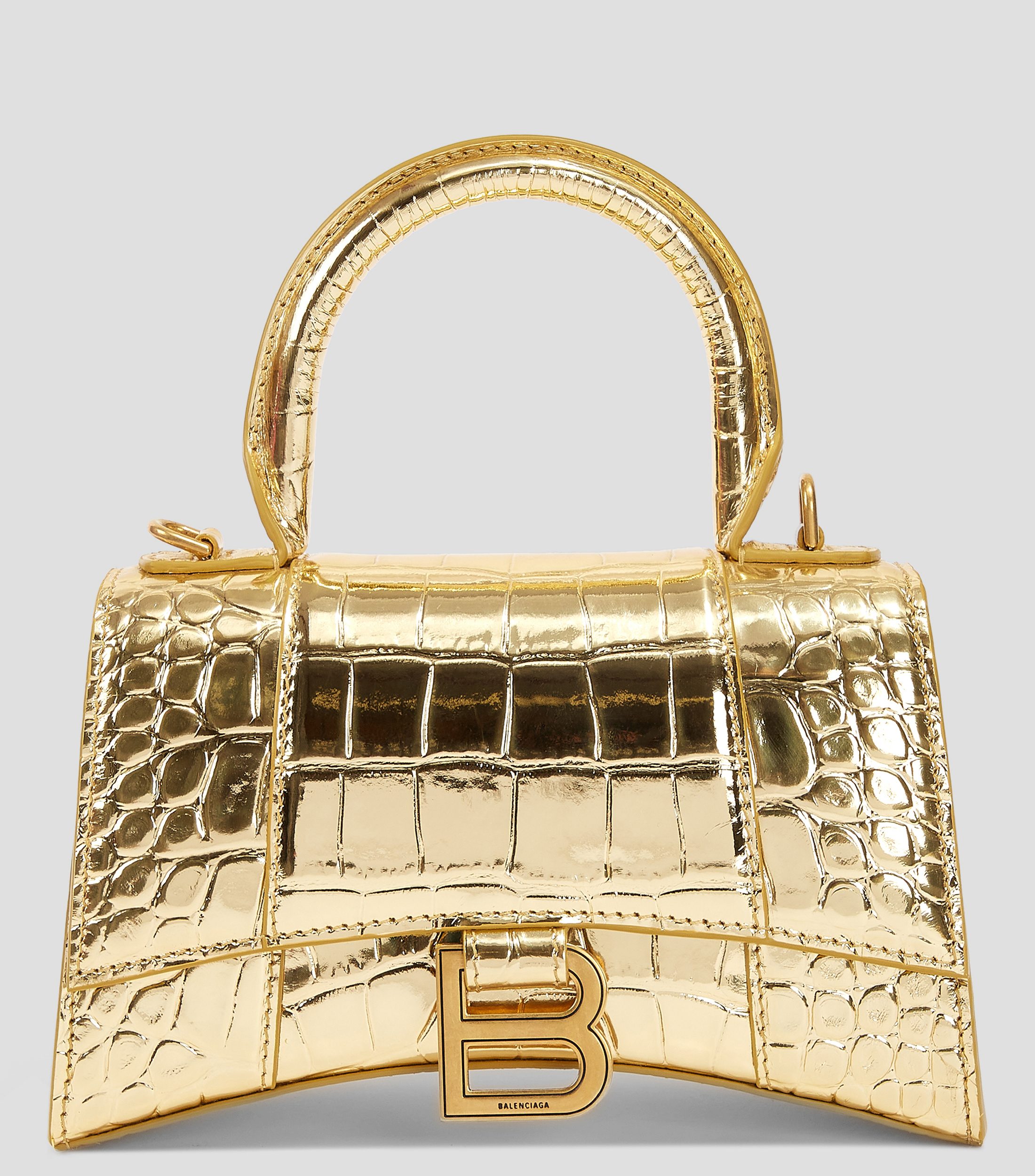 Balenciaga Bolso mini crossbody de piel estilo cocodrilo El