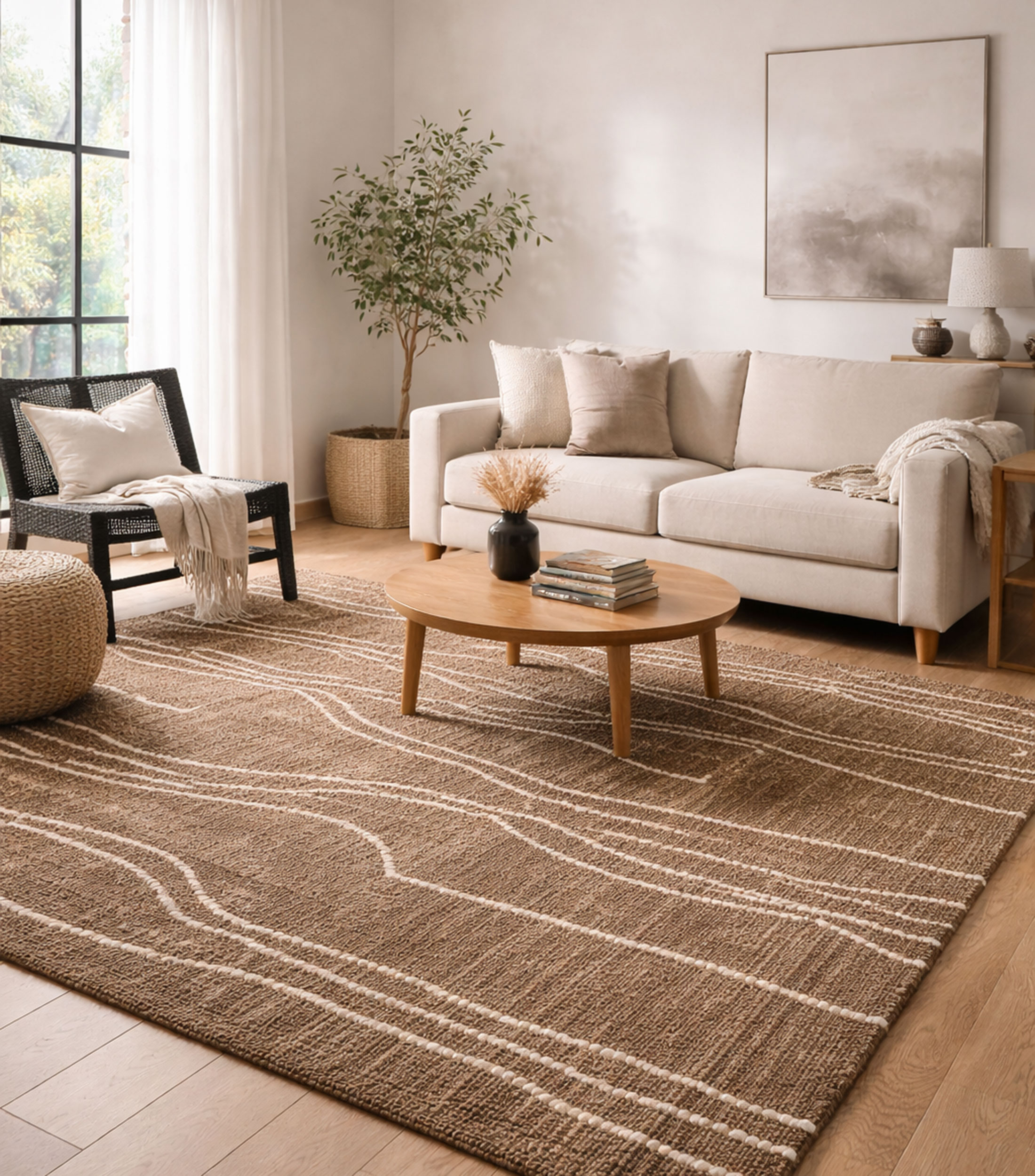 Tapete Decorativo Lira en Lana 160 x 230 cm
