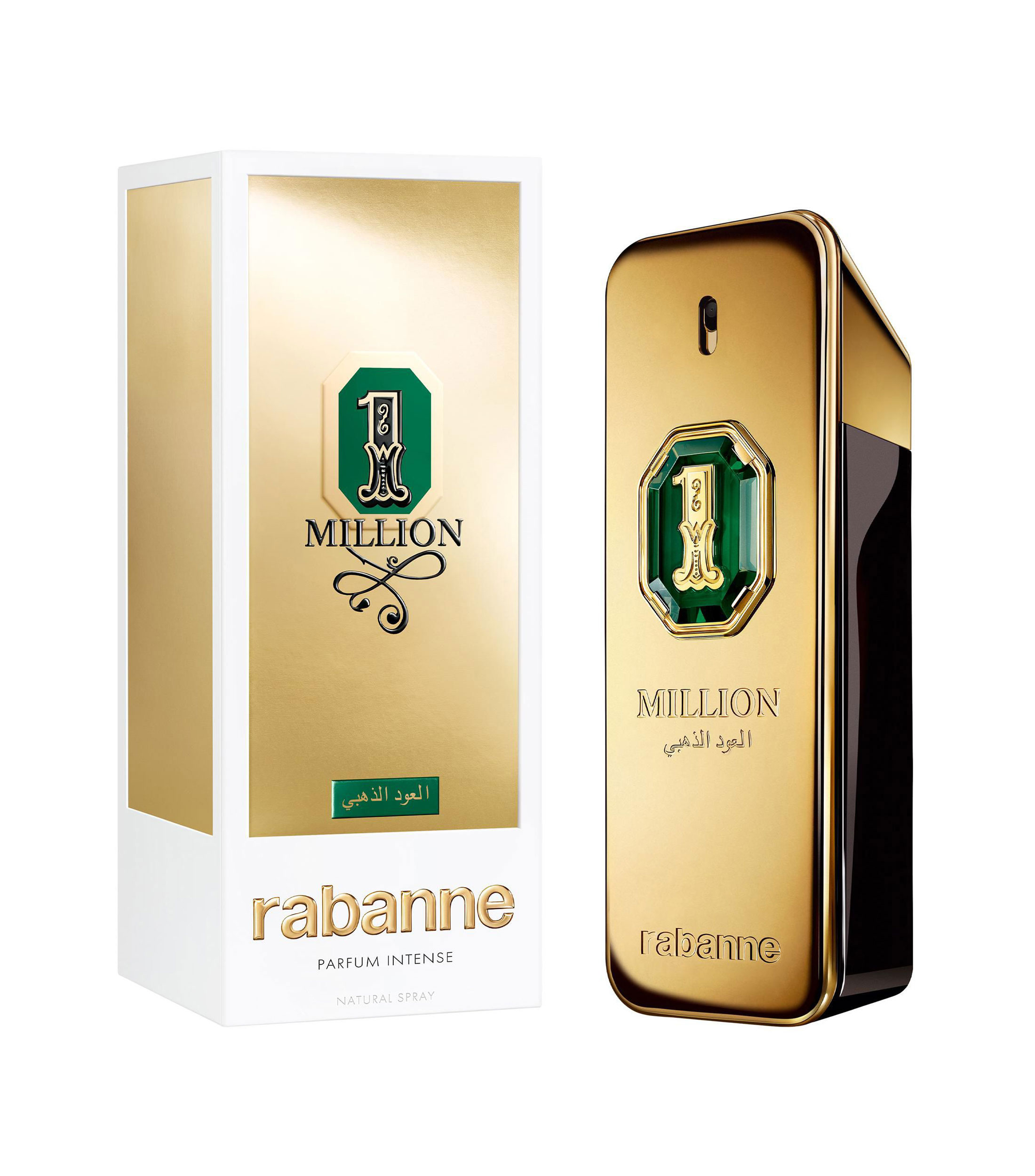 Perfume 1 Million Golden Oud Parfum Intense, 100 ml para Hombre