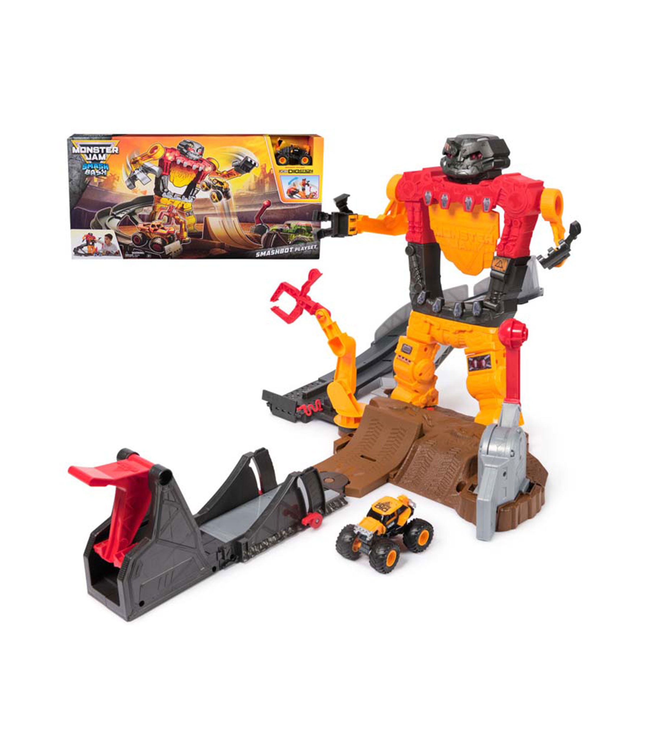 Playset Monster Jam Smash & Bash Smashbot