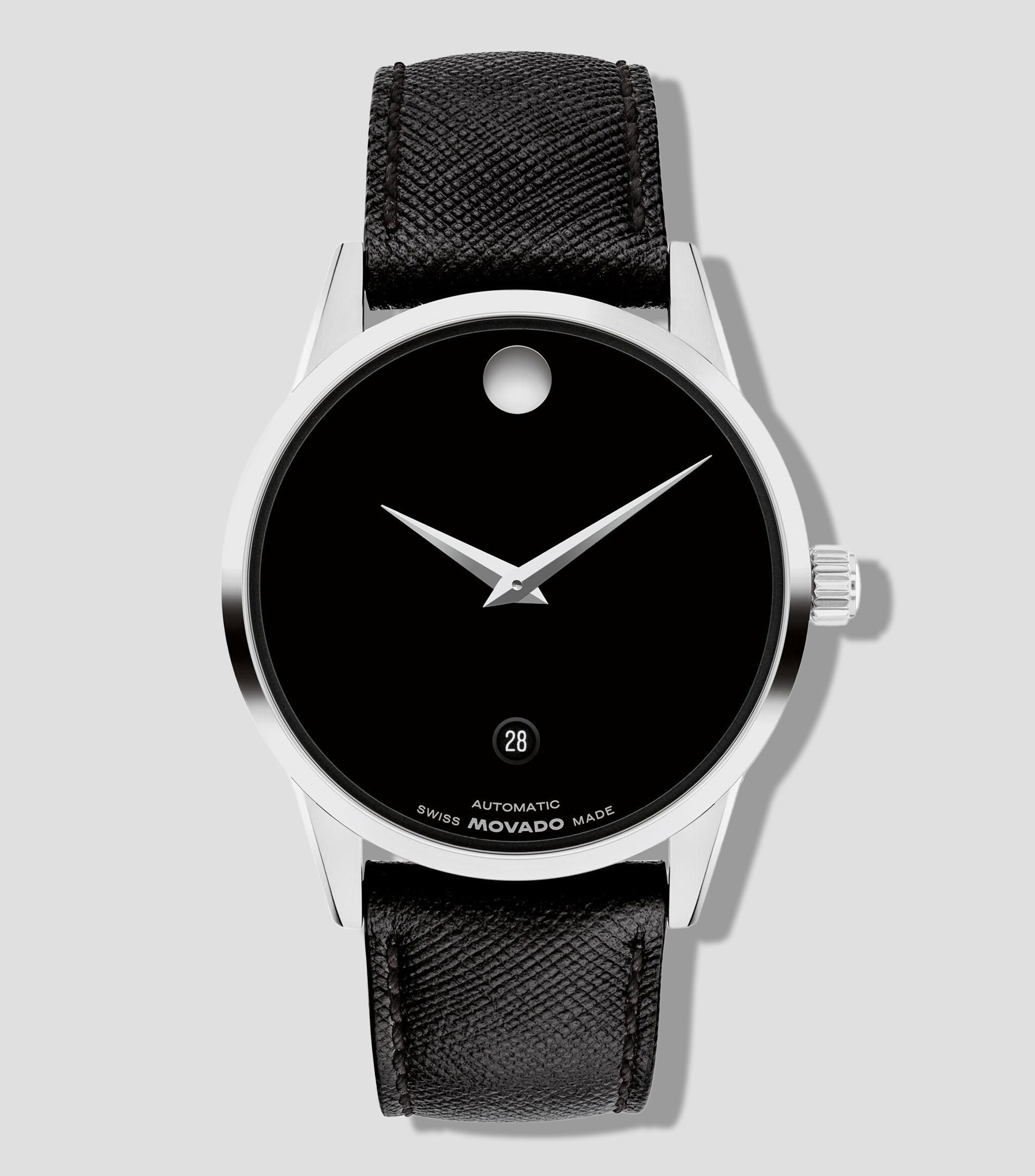 Reloj Unisex Museum Classic Automatic Casual Negro, Plateado