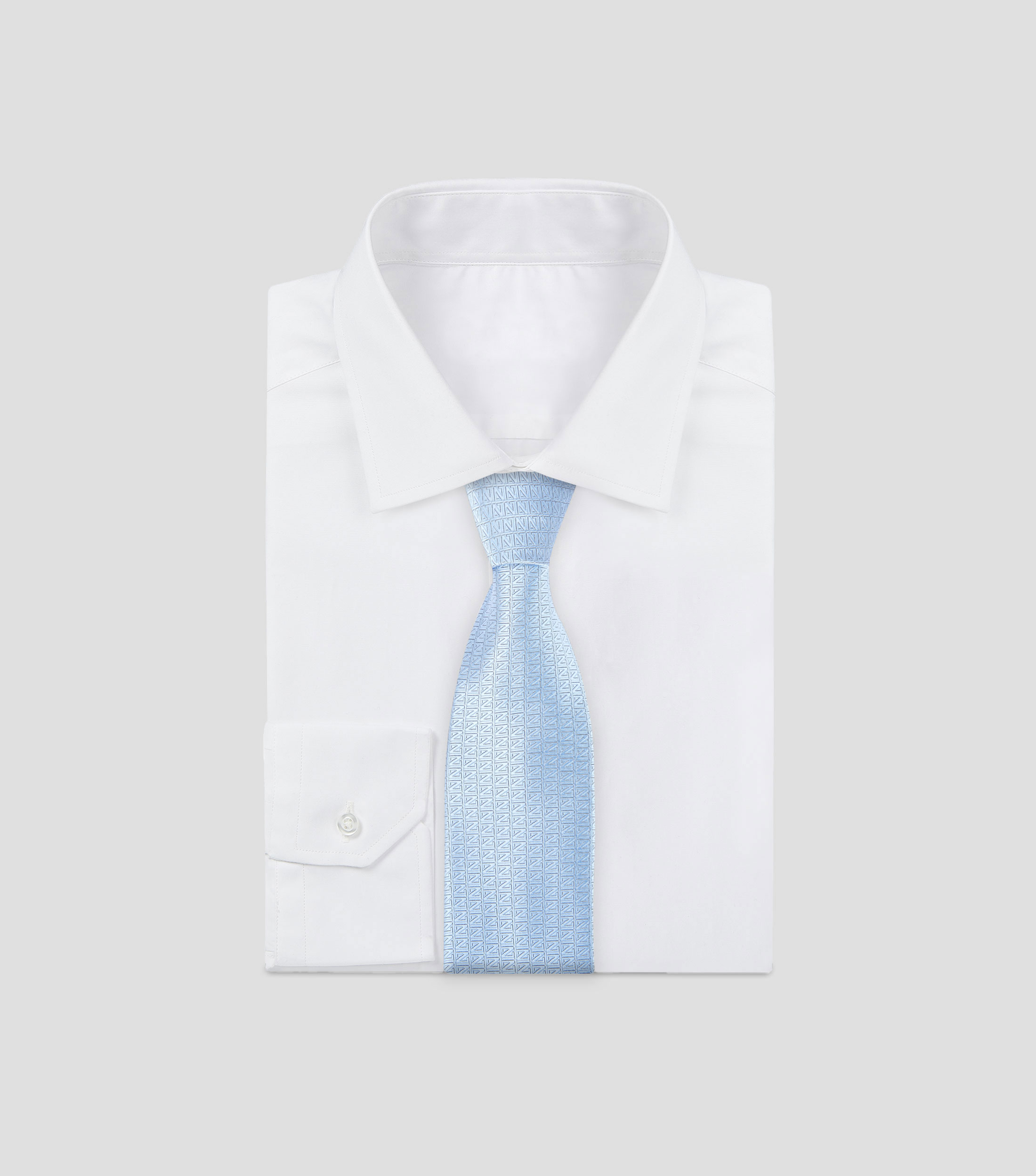 Corbata ancha en seda monogram