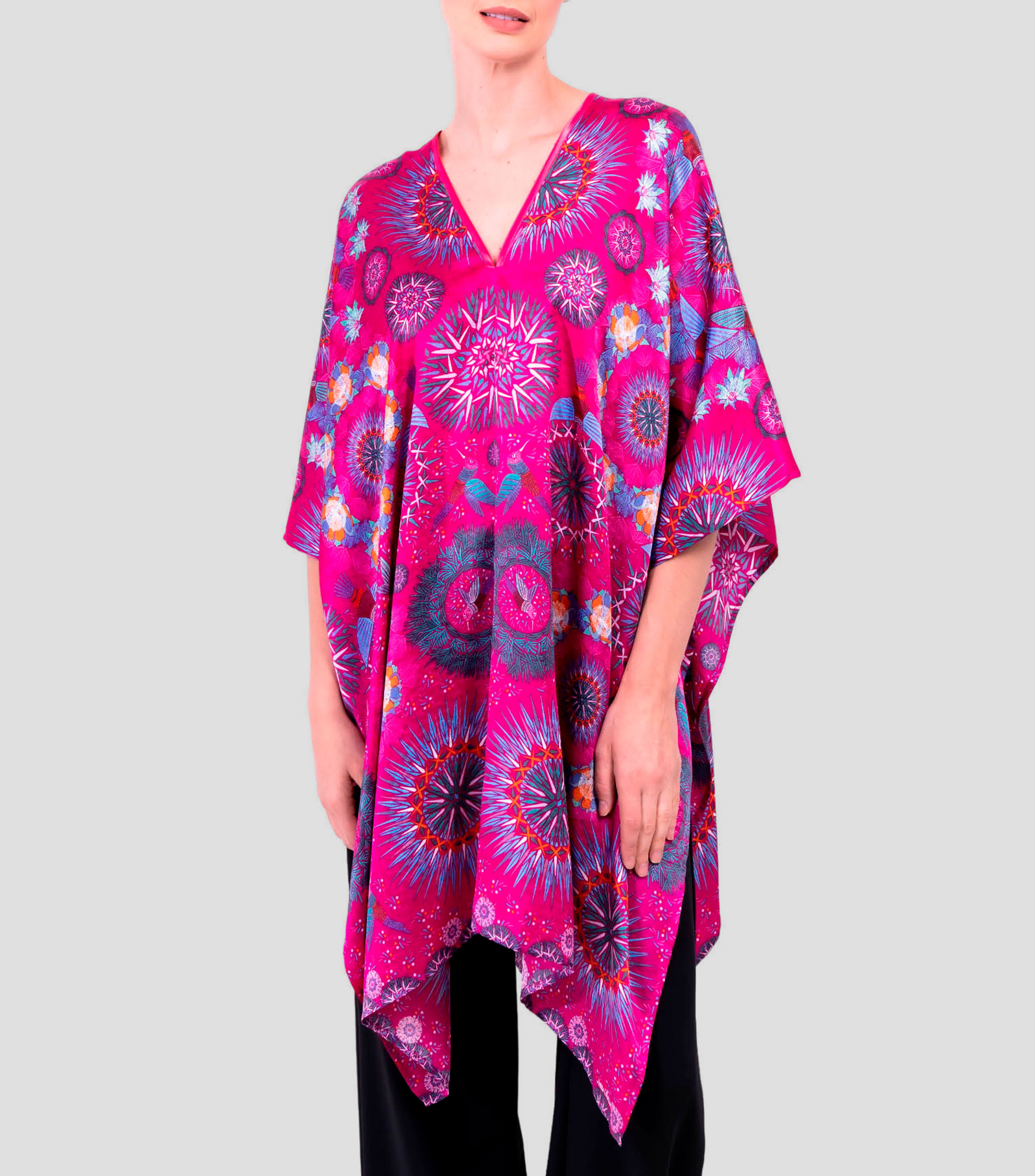 Túnica con estampado Colibrís Sin Mangas Mujer