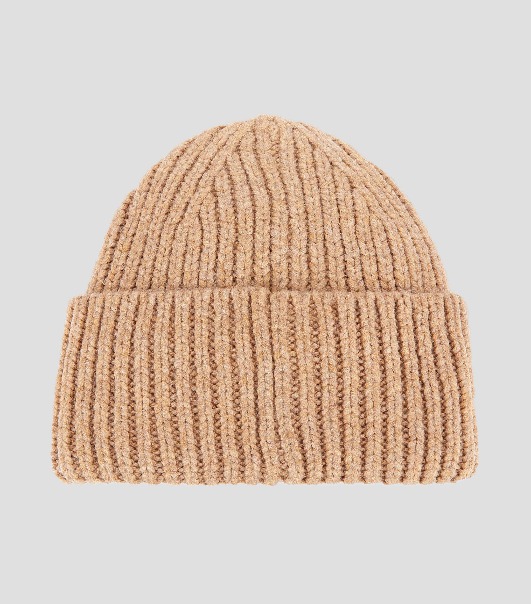 Gorro en tejido de punto con logotipo a tono Mujer