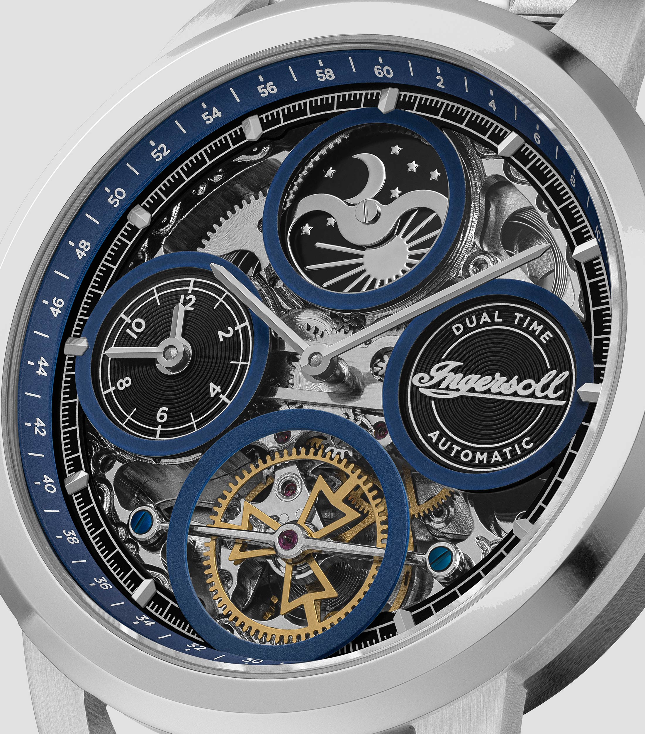 Reloj para Hombre The Arc De Vestir Plateado, Azul