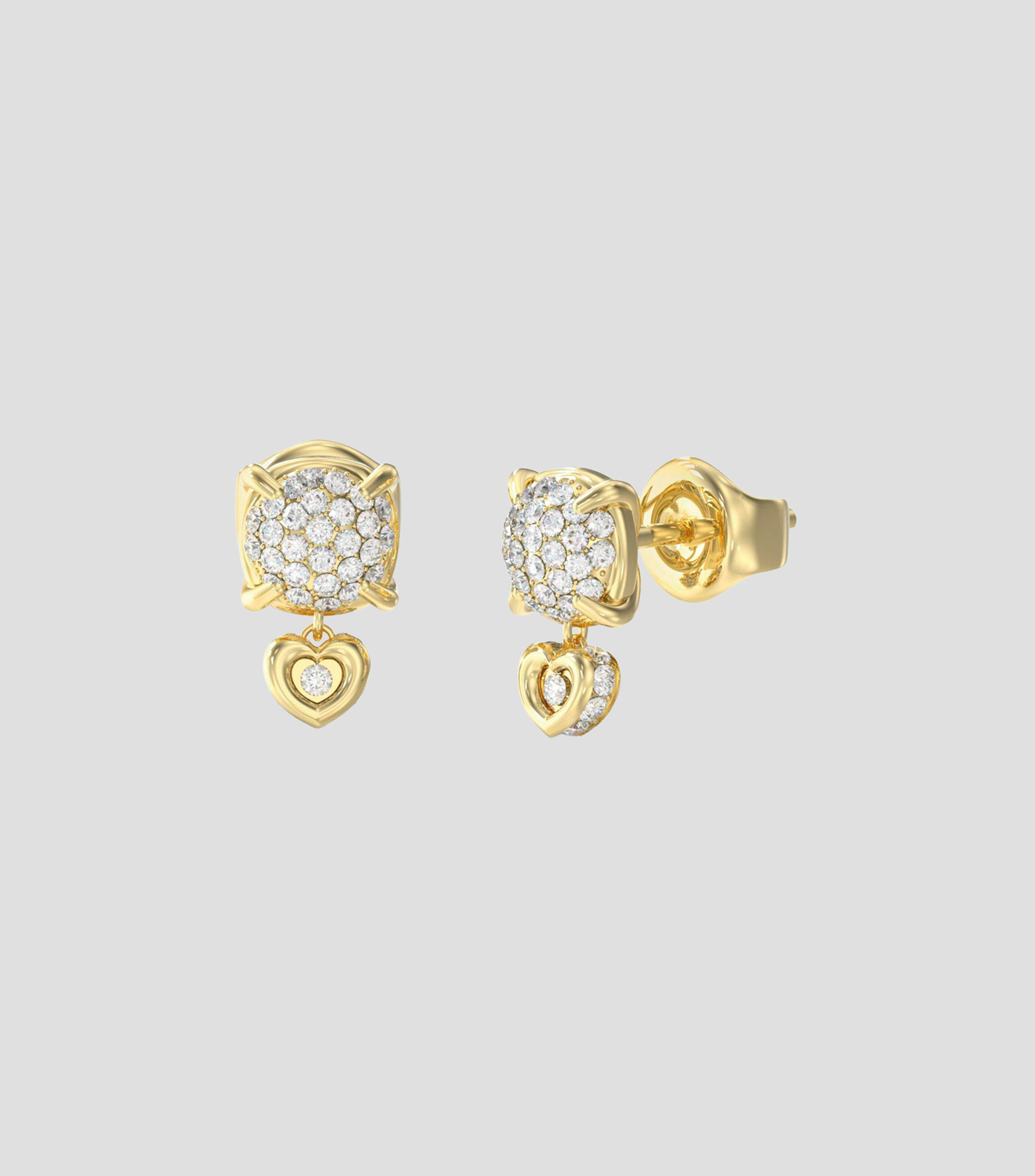 Aretes Corazón con zirconias Love Mujer