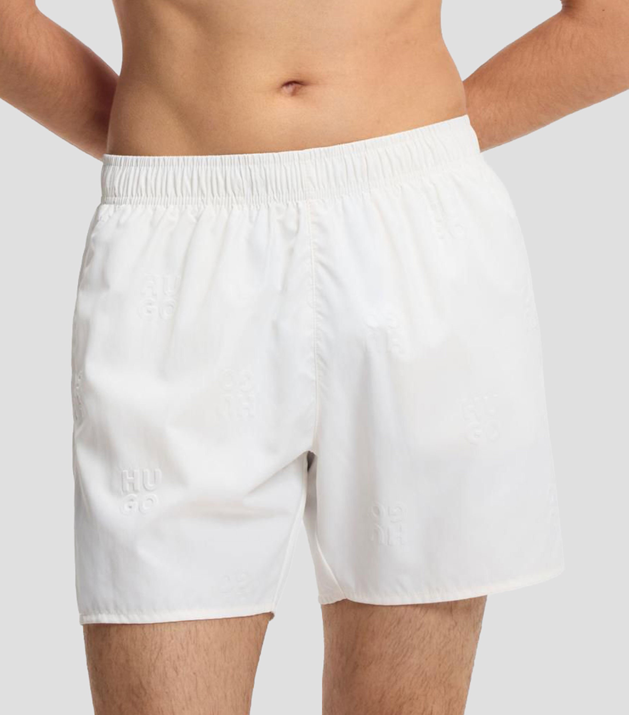 Traje de baño de secado rápido con logos grabados Hombre