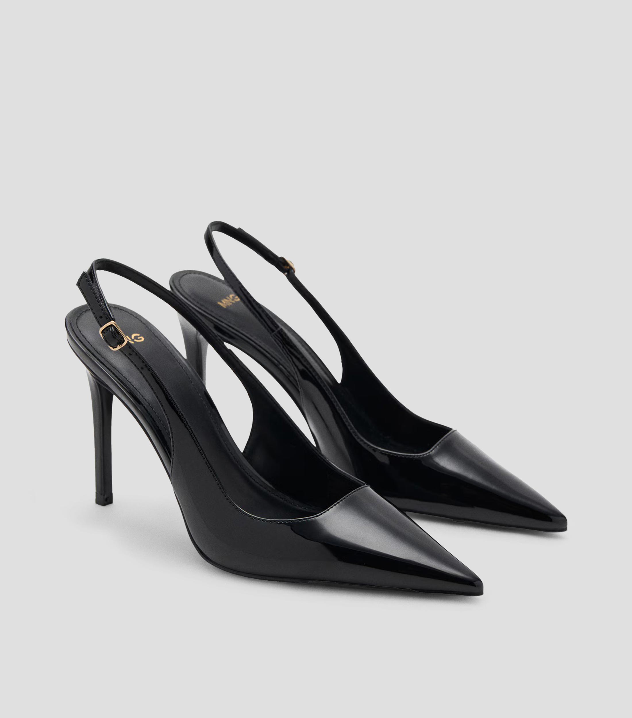Zapatillas Slingback con tacón delgado de 10 cm Mujer