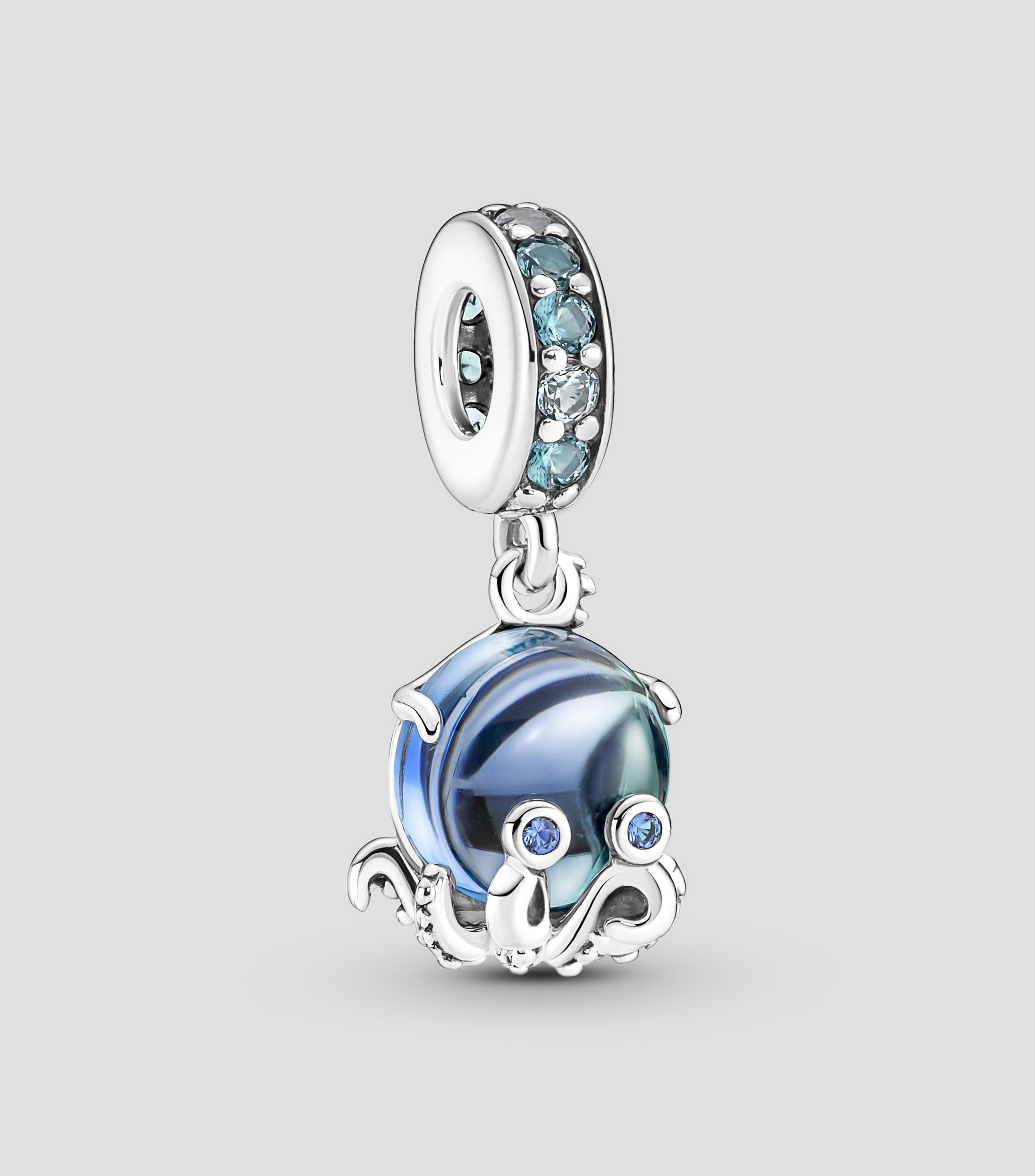 Charm Pulpo con Cristal en Plata .925 Mujer